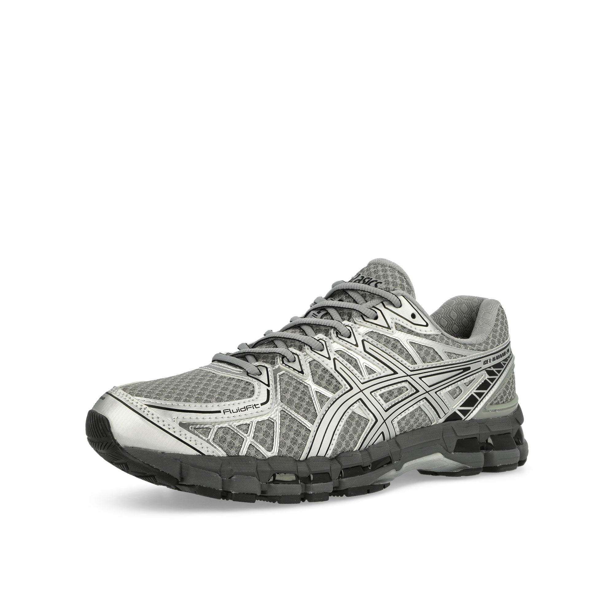 Asics Gel-Kayano 20 Gravel / Pure Silver Low Top Sneakers Close Up | Overkill