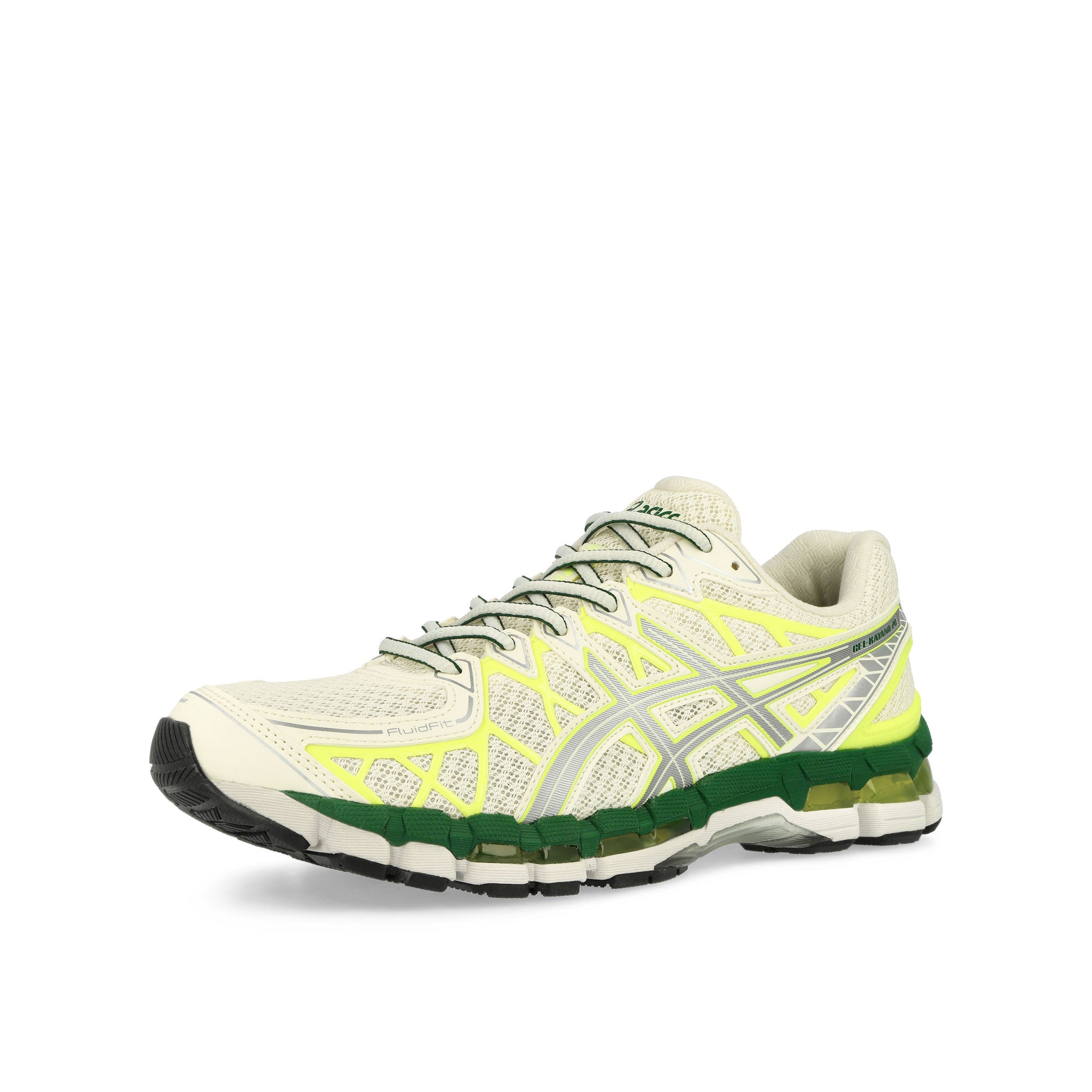 Asics Gel-Kayano 20 Cream / Pure Silver Low Top Sneaker 1203A388-103 Close-up | Overkill