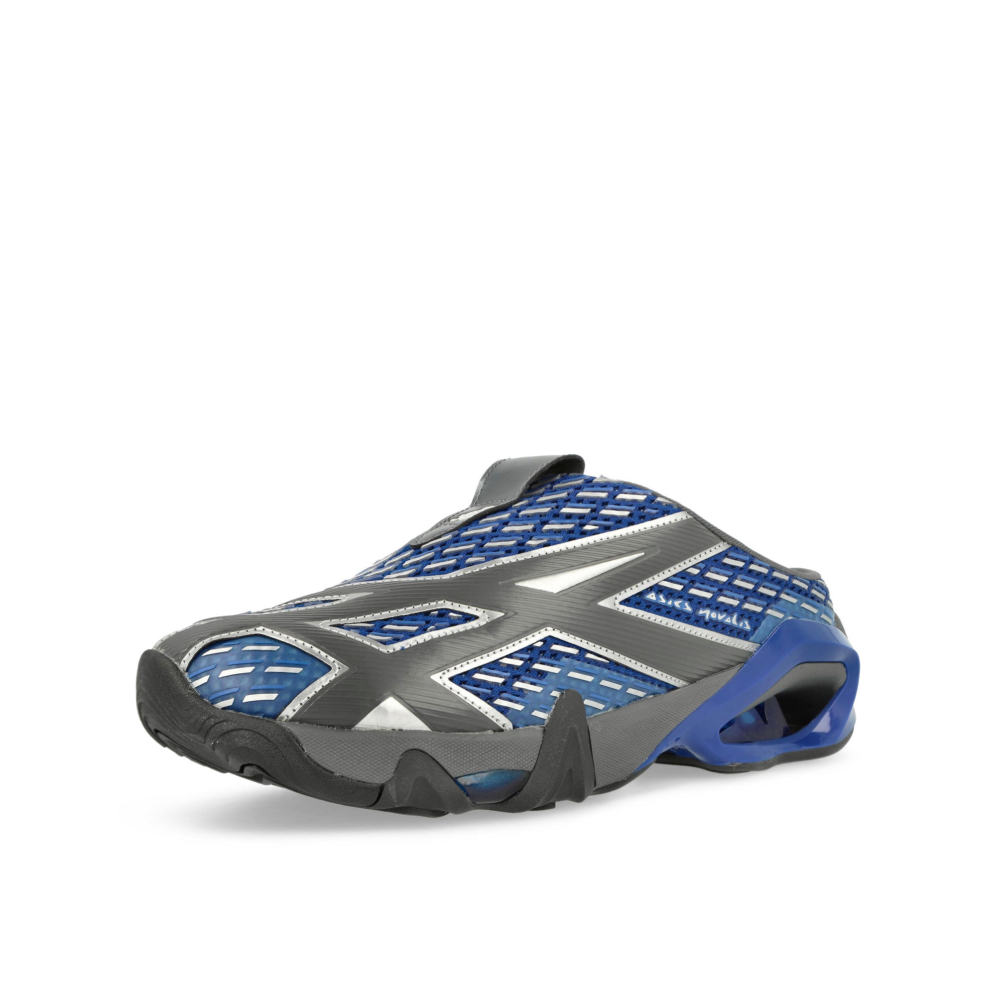 Asics Novalis Gel-Styrax Mule Icy Blue / Silver Slides, Sandals & Slippers Close Up | Overkill