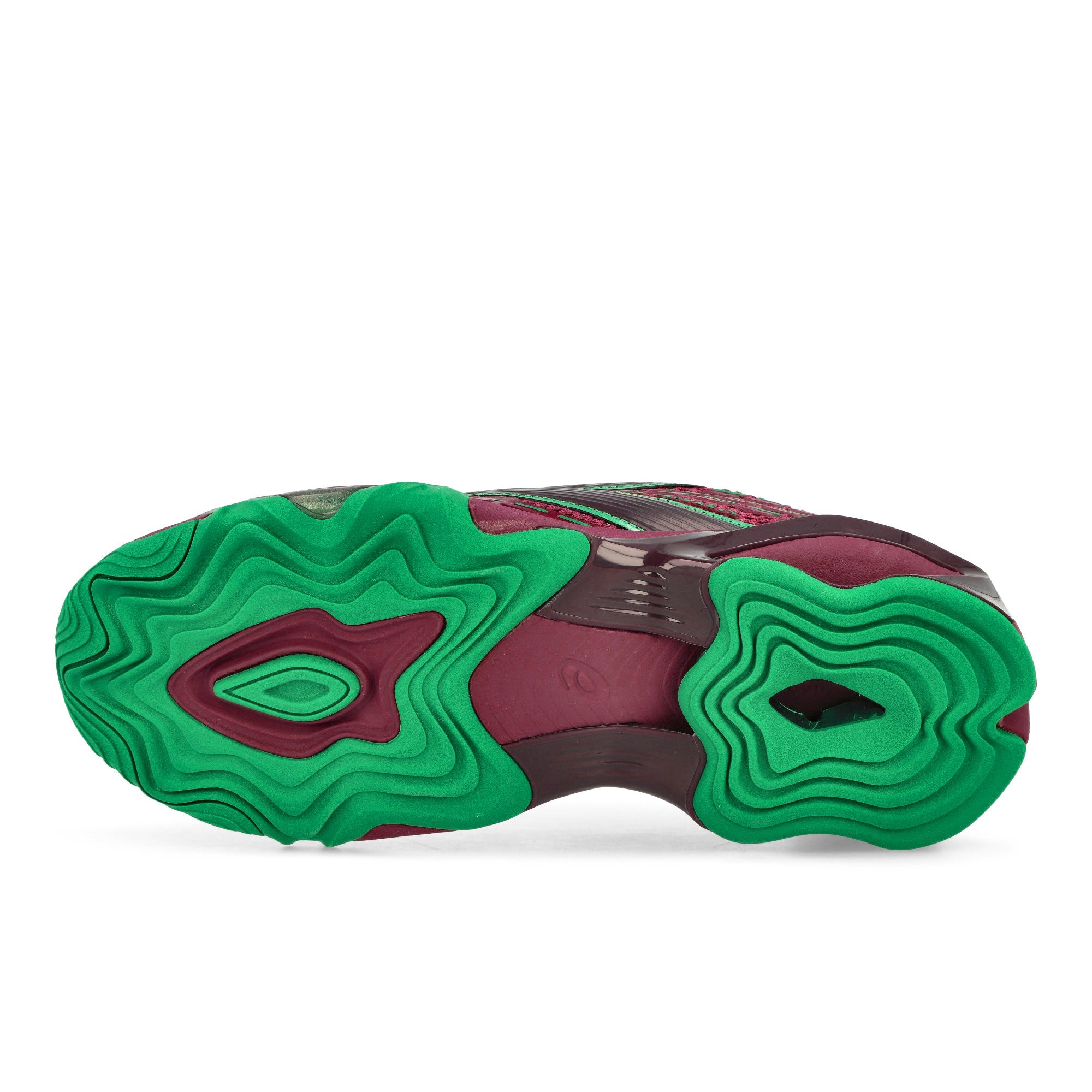 Asics Novalis Gel-Styrax Mule Earthy Maroon / Green Slides, Sandals & Slippers Detail View 1 | Overkill