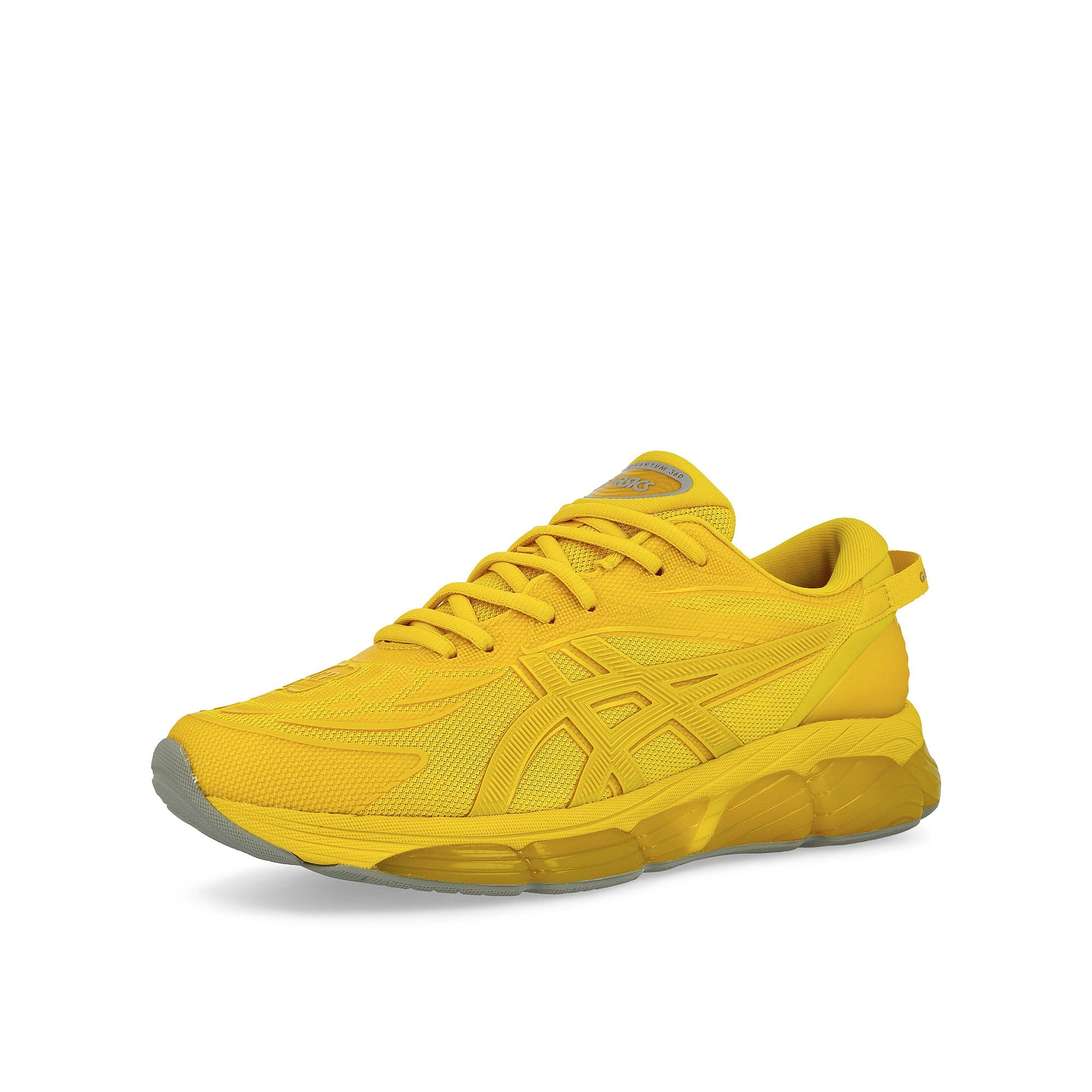Asics C.P. Company x Asics Gel-Quantum 360 VIII Mission Yellow / Mission Yellow Low Top Sneakers Close Up | Overkill