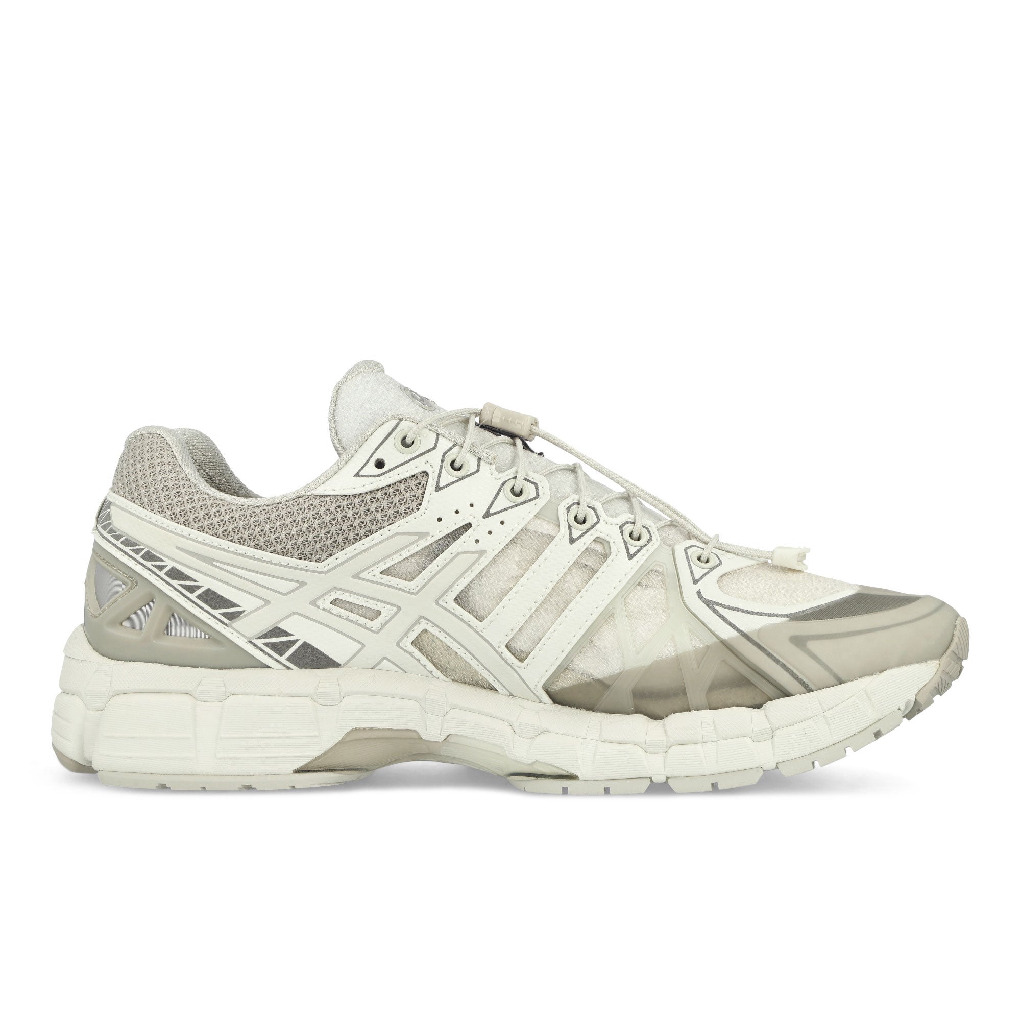 Asics Gel-Kayano 20 Cream / Lake Grey Low Top Sneakers Silhouette | Overkill