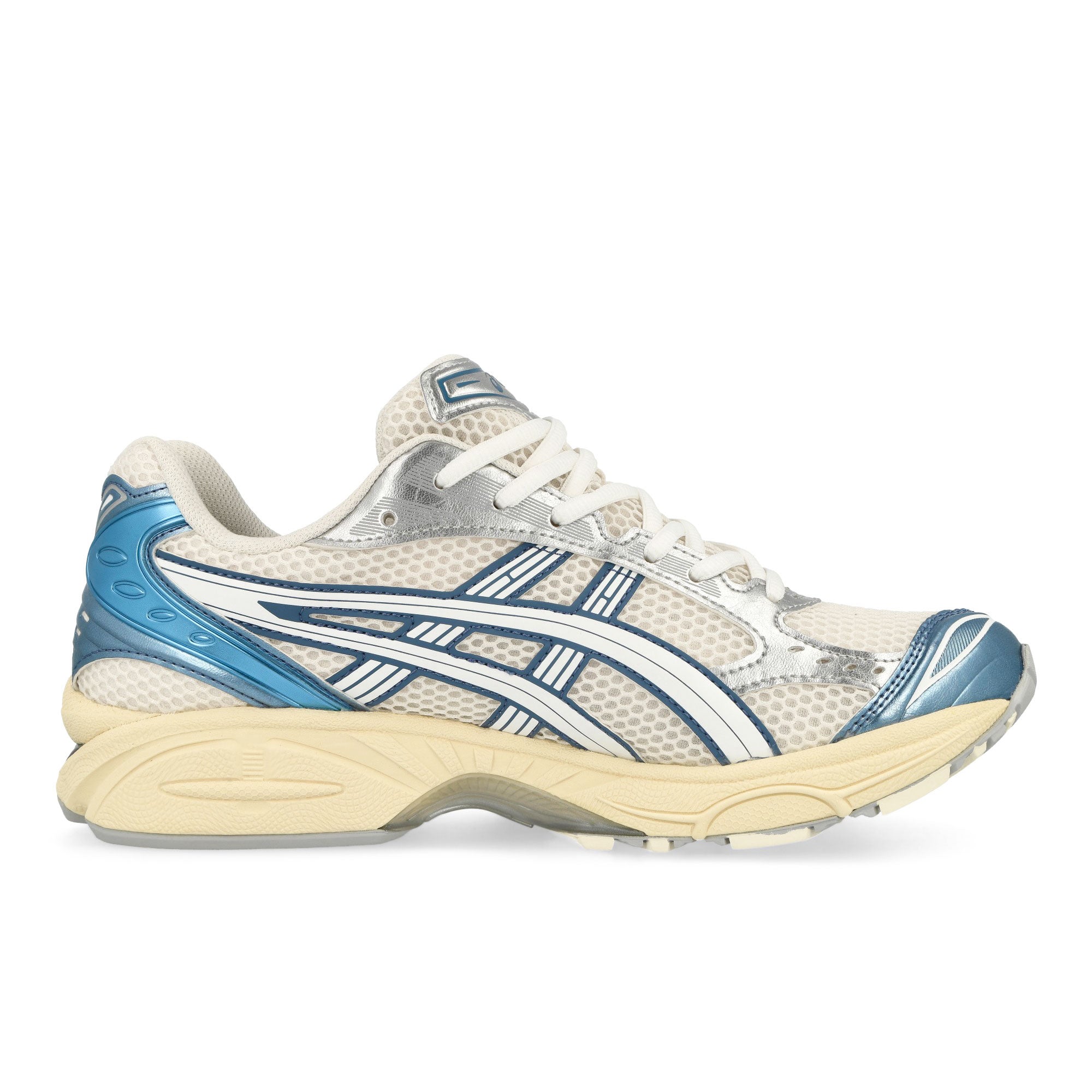 Asics Gel-Kayano 14 Cream / Denim Blue Low Top Sneakers Silhouette | Overkill
