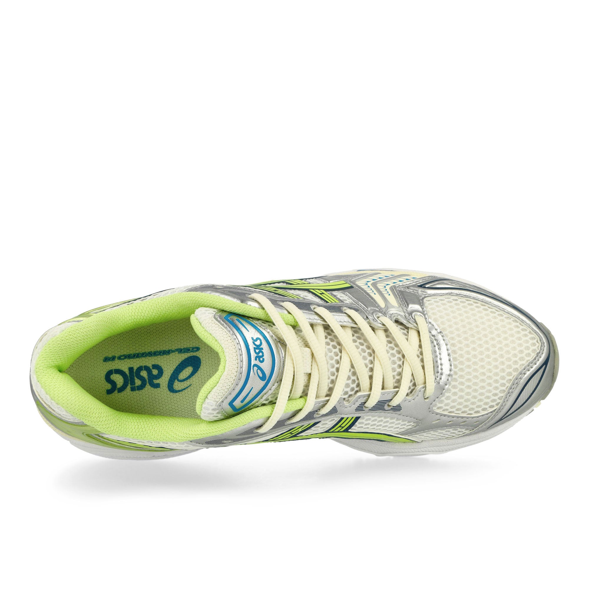 Asics Gel-Kayano 14 White / Lime Green Low Top Sneakers Detailfoto | Overkill