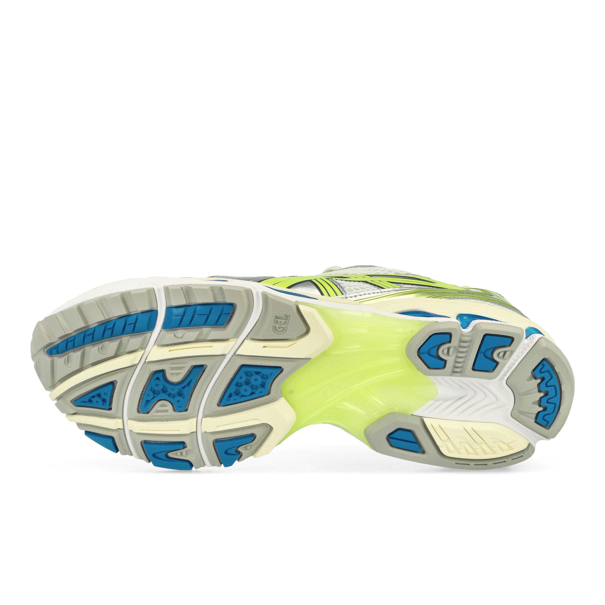 Asics Gel-Kayano 14 White / Lime Green Low Top Sneakers Detail View 1 | Overkill