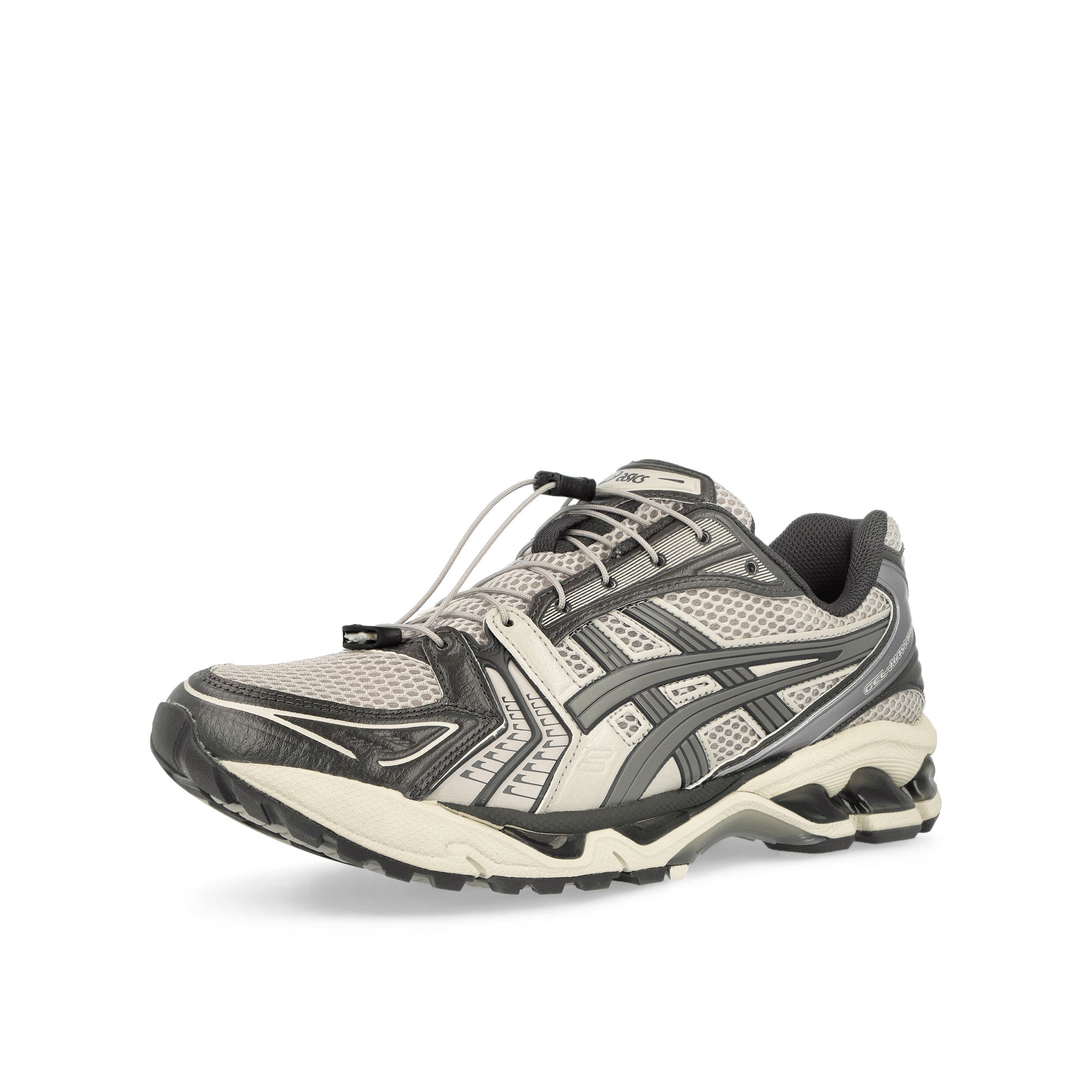 Asics Gel-Kayano 14 Oyster Grey / Clay Grey Low Top Sneakers Close Up | Overkill