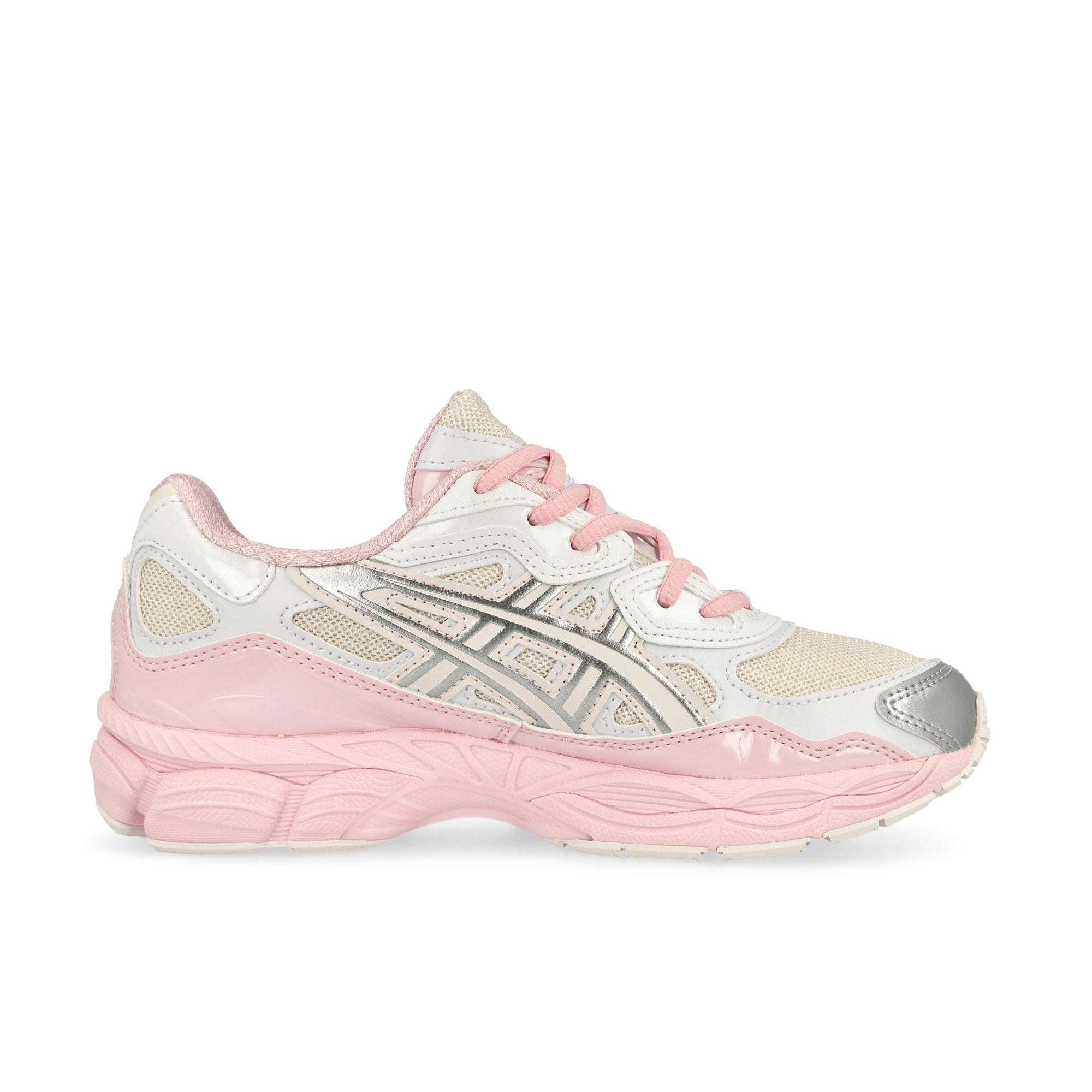 Asics Gel-NYC Cream / Pure Silver Low Top Sneakers Silhouette | Overkill