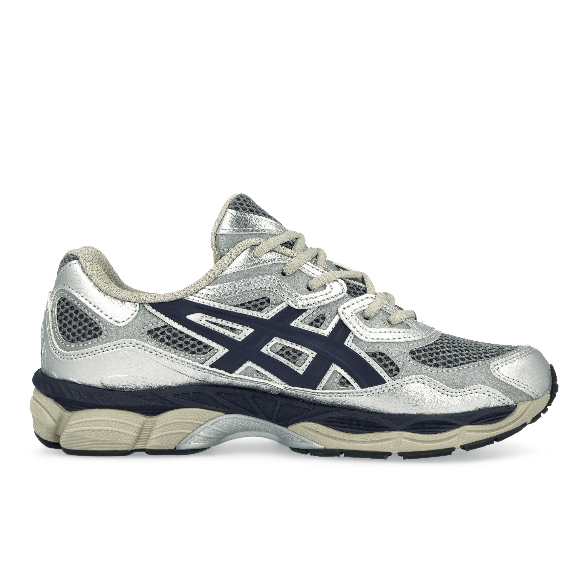 Asics Gel-NYC Pure Silver / Midnight Low Top Sneakers Silhouette | Overkill