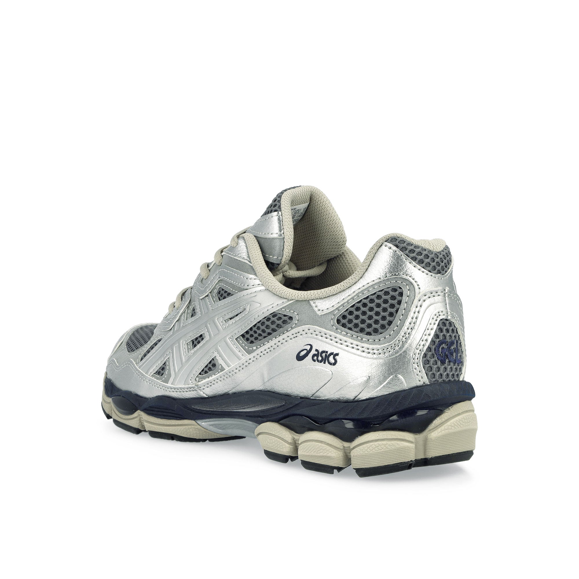 Asics Gel-NYC Pure Silver / Midnight Low Top Sneakers Material | Overkill