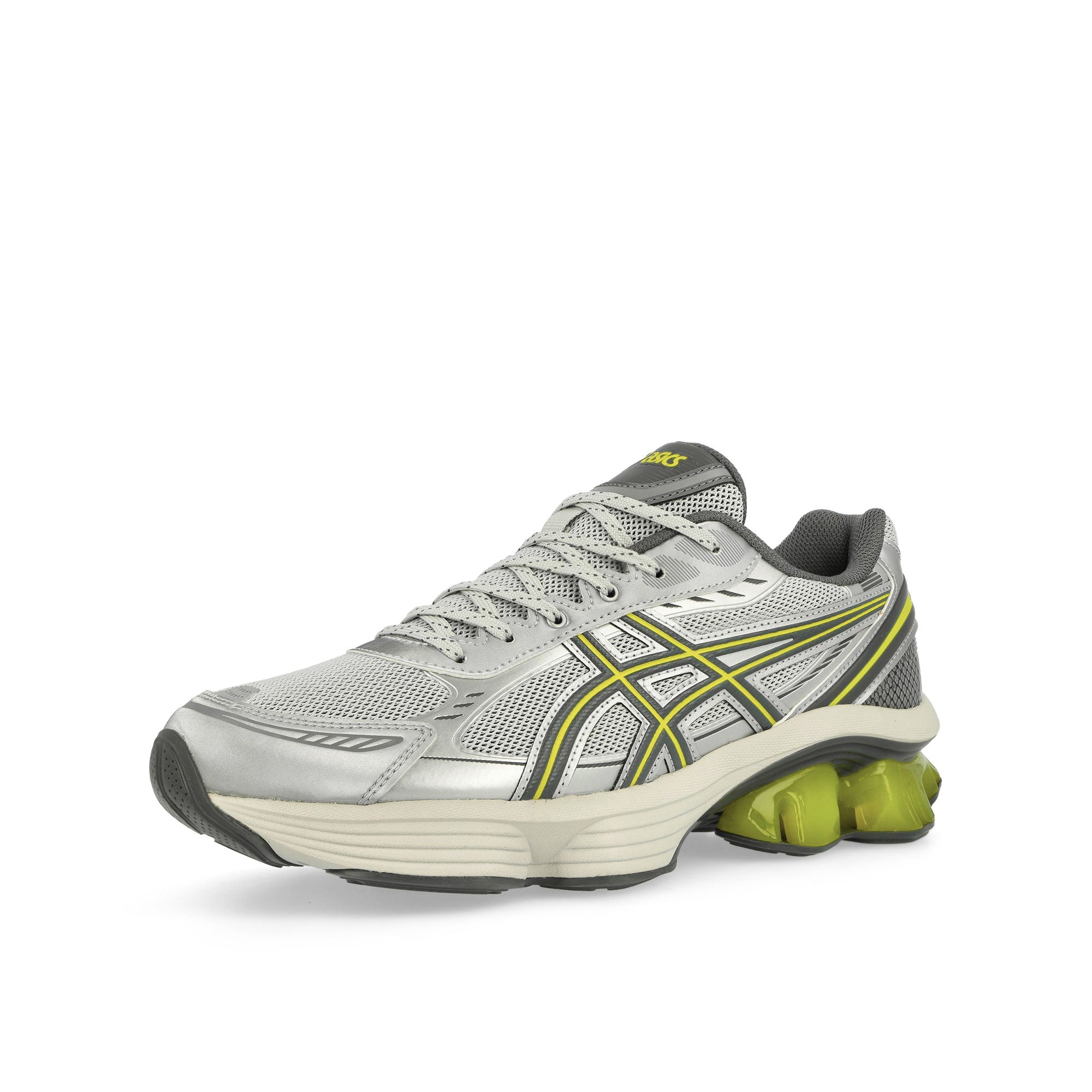 Asics Gel-Kinetic Fluent Glacier Grey / Steel Grey Low Top Sneakers Close Up | Overkill