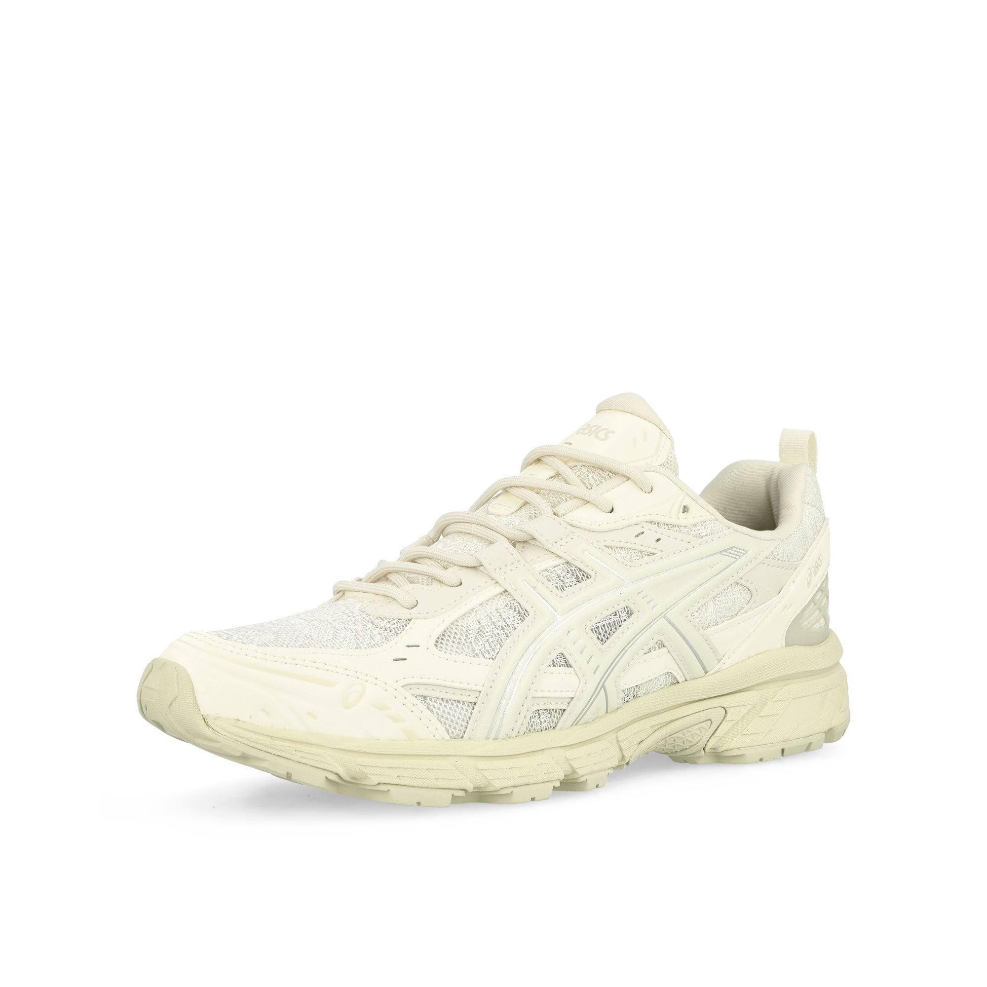 Asics Gel-Nunobiki Cream / Pure Silver Low Top Sneakers Close Up | Overkill