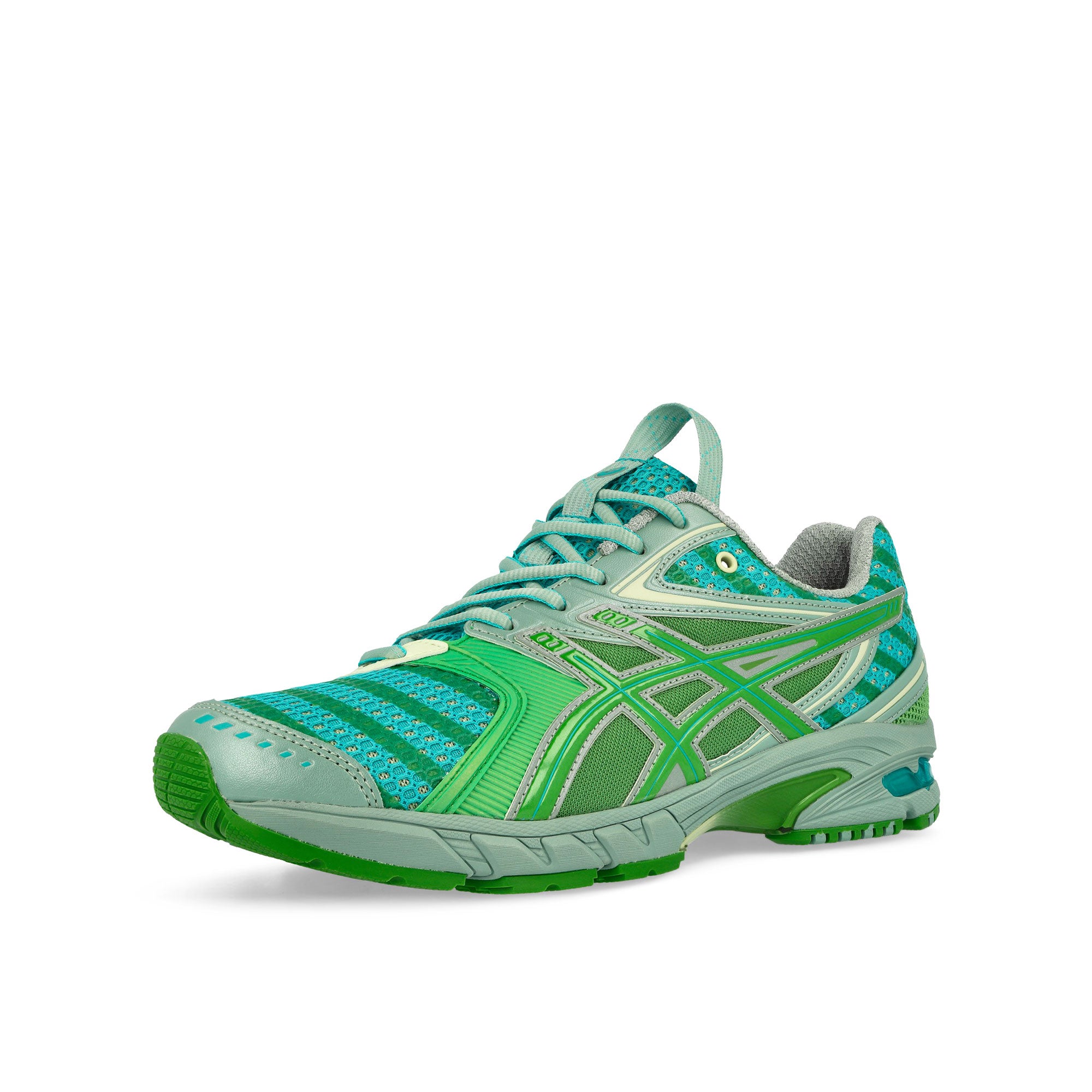 Asics UB9-S GEL-DS Trainer 14 Waterfall / Lichen Rock Low Top Sneakers Close Up | Overkill