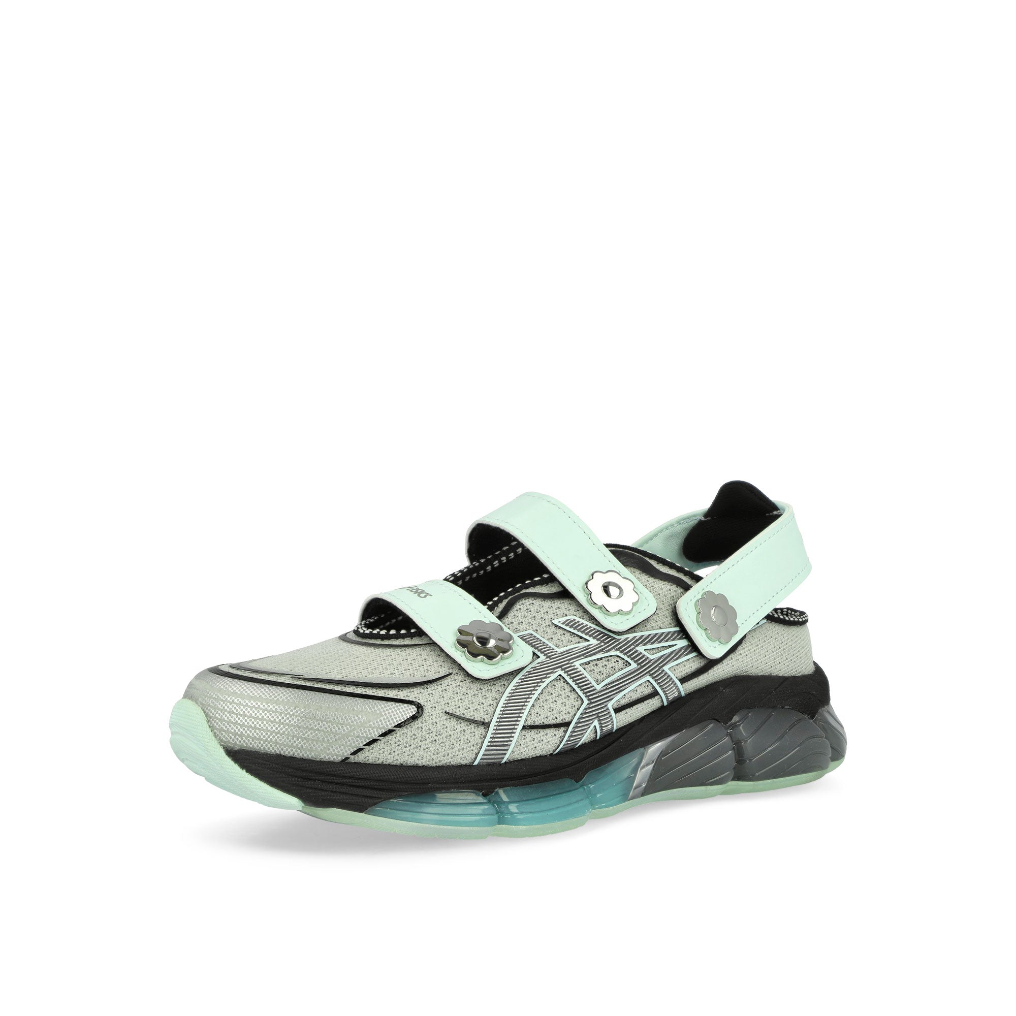 Asics Gel-Quantum 360 VII Silver / Clearly Aqua Low Top Sneakers Close Up | Overkill