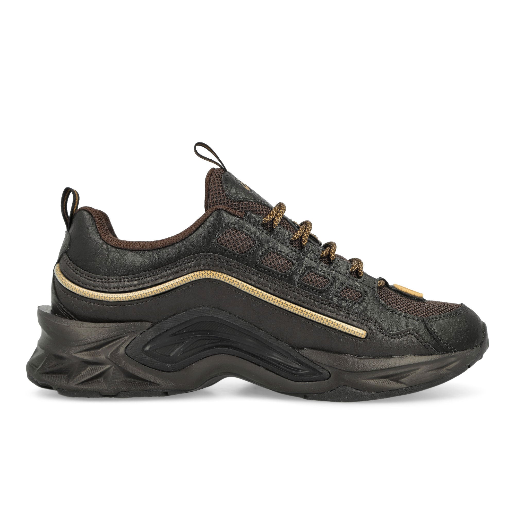 Asics Protoblast-CMLVIII Dark Brown / Pure Gold Low Top Sneakers Silhouette | Overkill