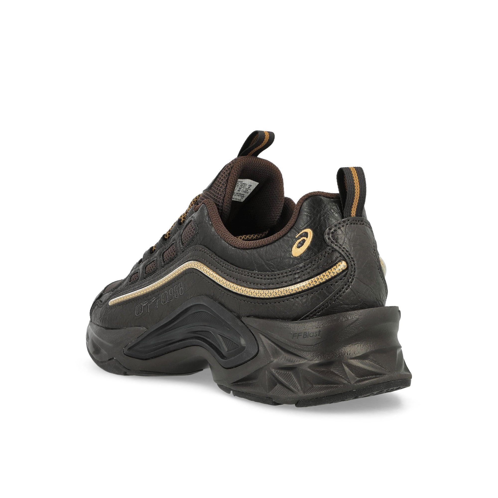 Asics Protoblast-CMLVIII Dark Brown / Pure Gold Low Top Sneakers Material | Overkill