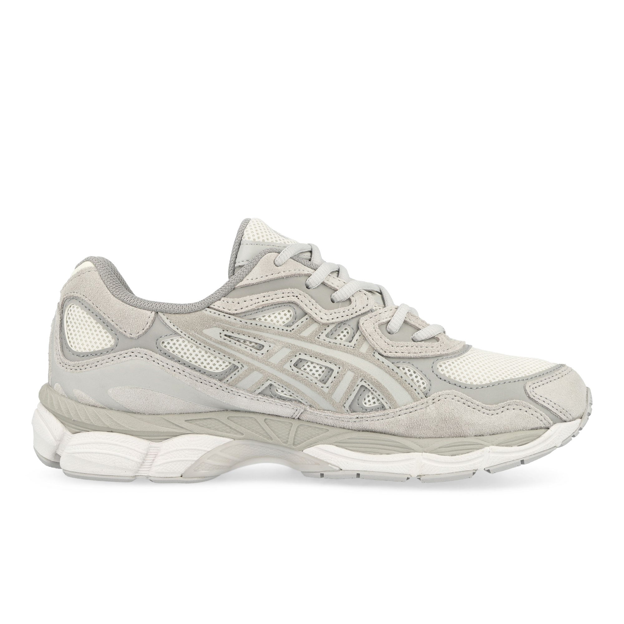 Asics Gel-NYC Cream / Cloud Grey Low Top Sneakers Silhouette | Overkill