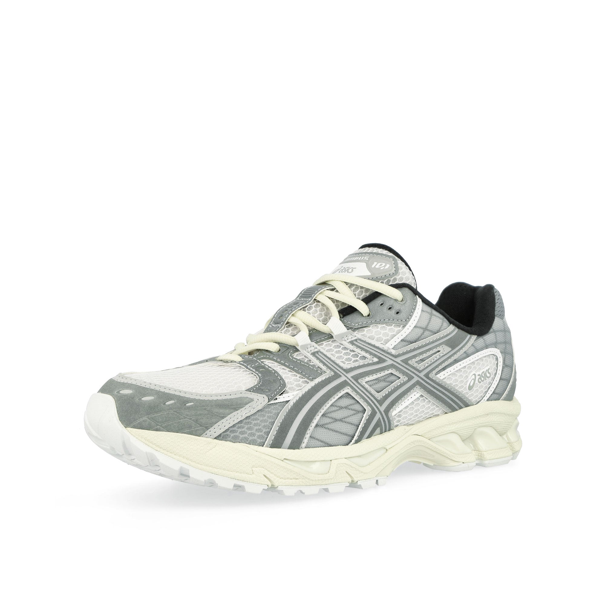 Asics Gel-Nimbus 10.1 White / Sheet Rock Low Top Sneakers Close Up | Overkill