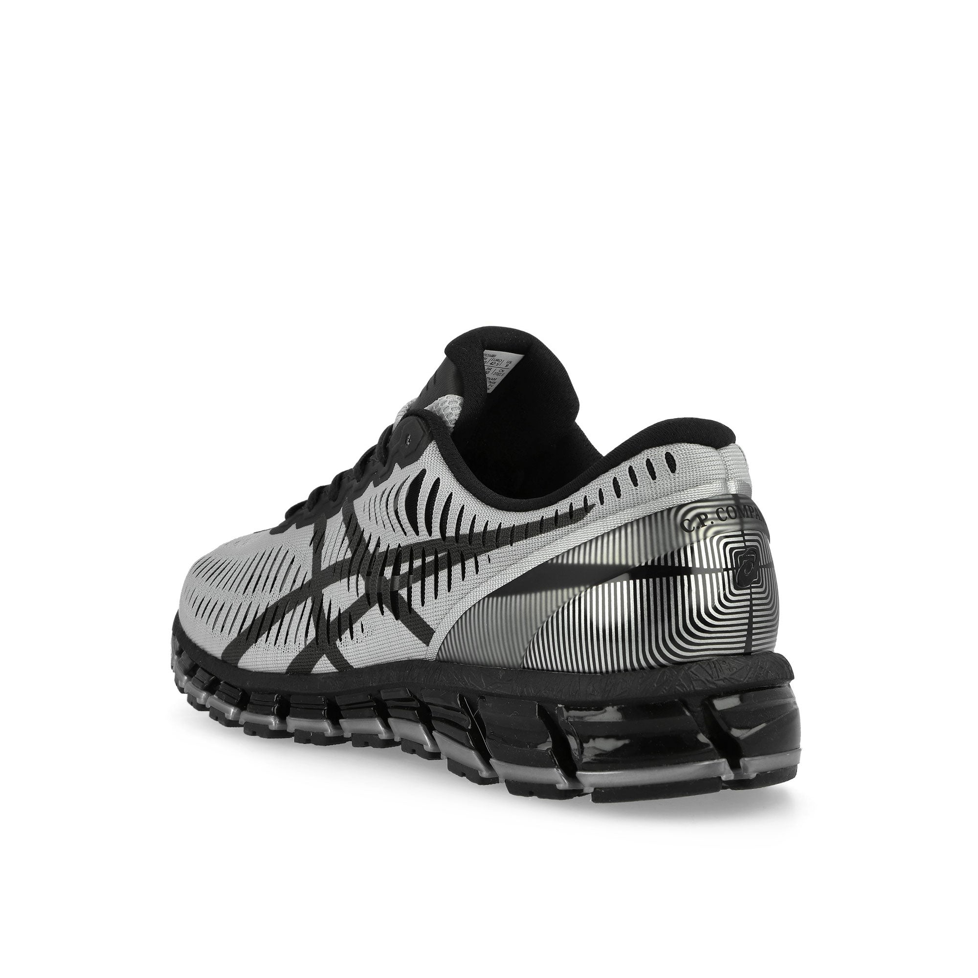 C.P. Company x Asics Gel-Quantum 360 Pure Silver / Caviar Low Top Sneakers 1203A689-021 Material | Overkill