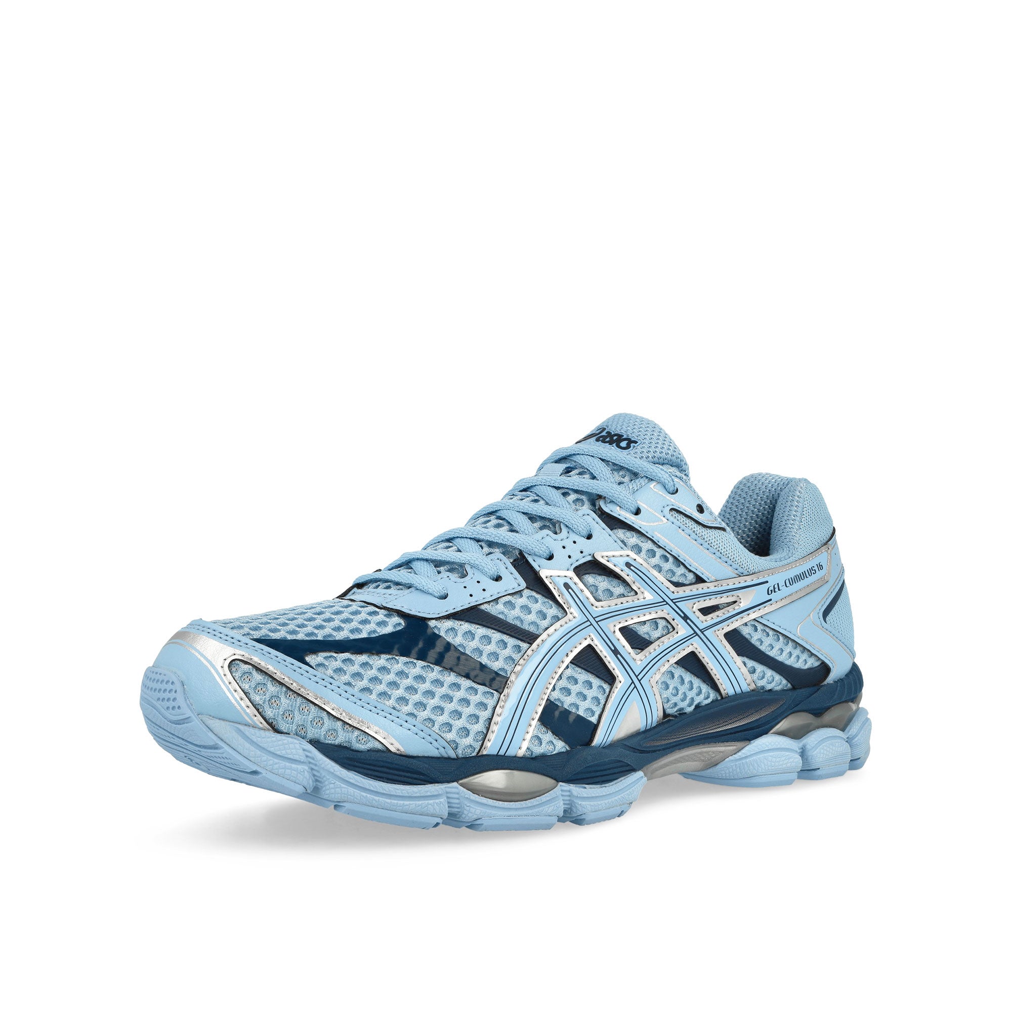 Asics Gel-Cumulus 16 Stone Wash / Independence Blue Low Top Sneakers 1203A733-400 Close-up | Overkill