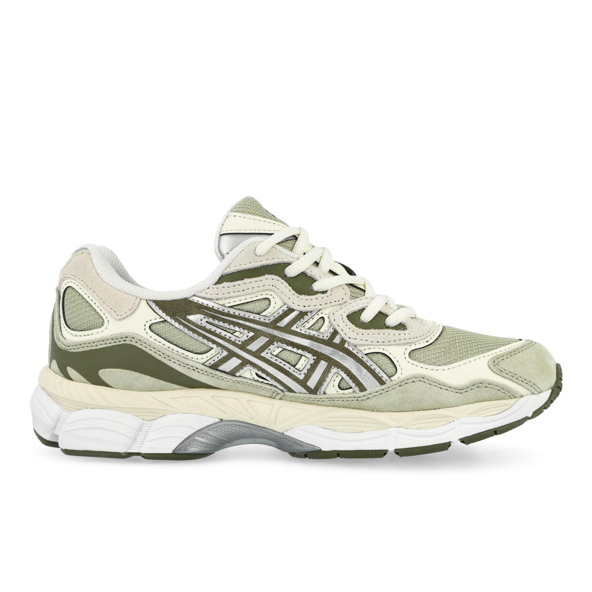 Asics Gel-NYC Khaki / Pure Silver Low Top Sneakers 1203A739-302 Silhouette | Overkill