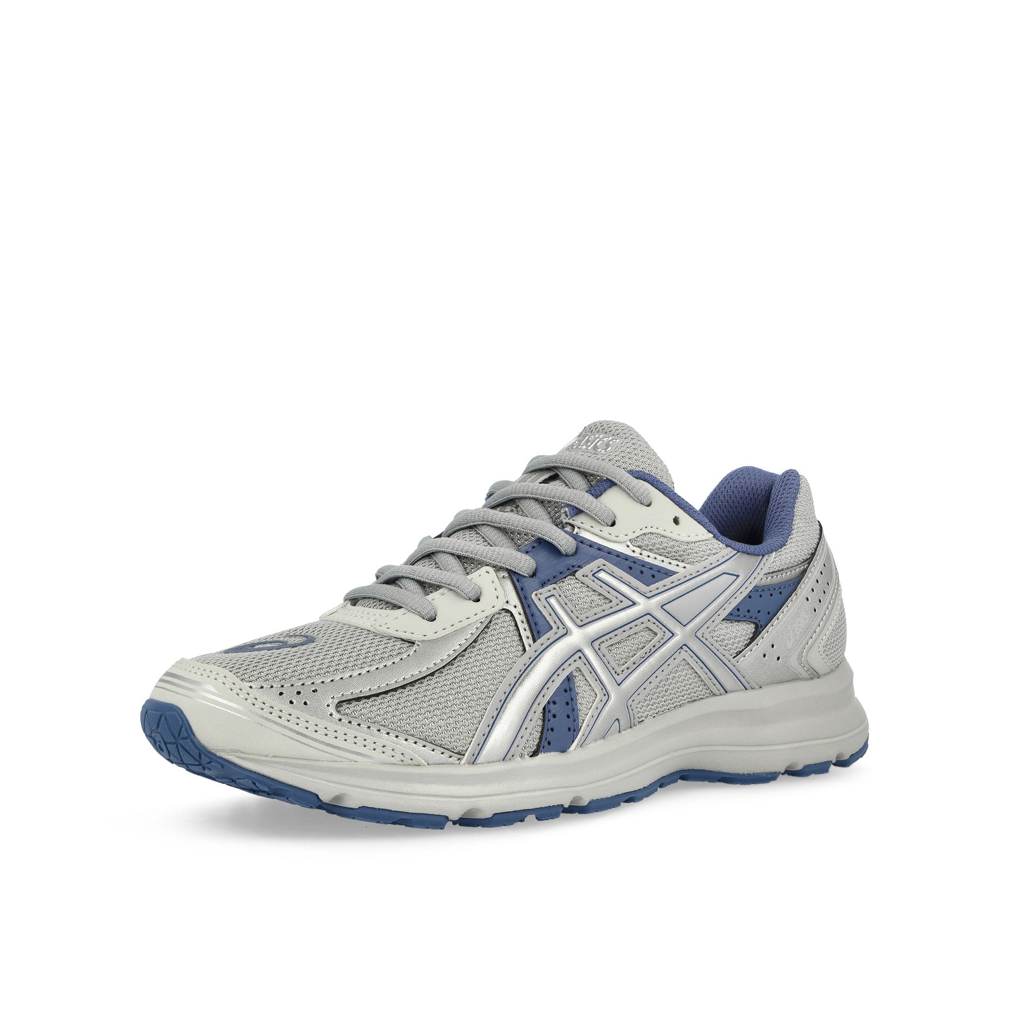 Asics Jog 100S Piedmont Grey / Pure Silver Low Top Sneakers Close Up | Overkill