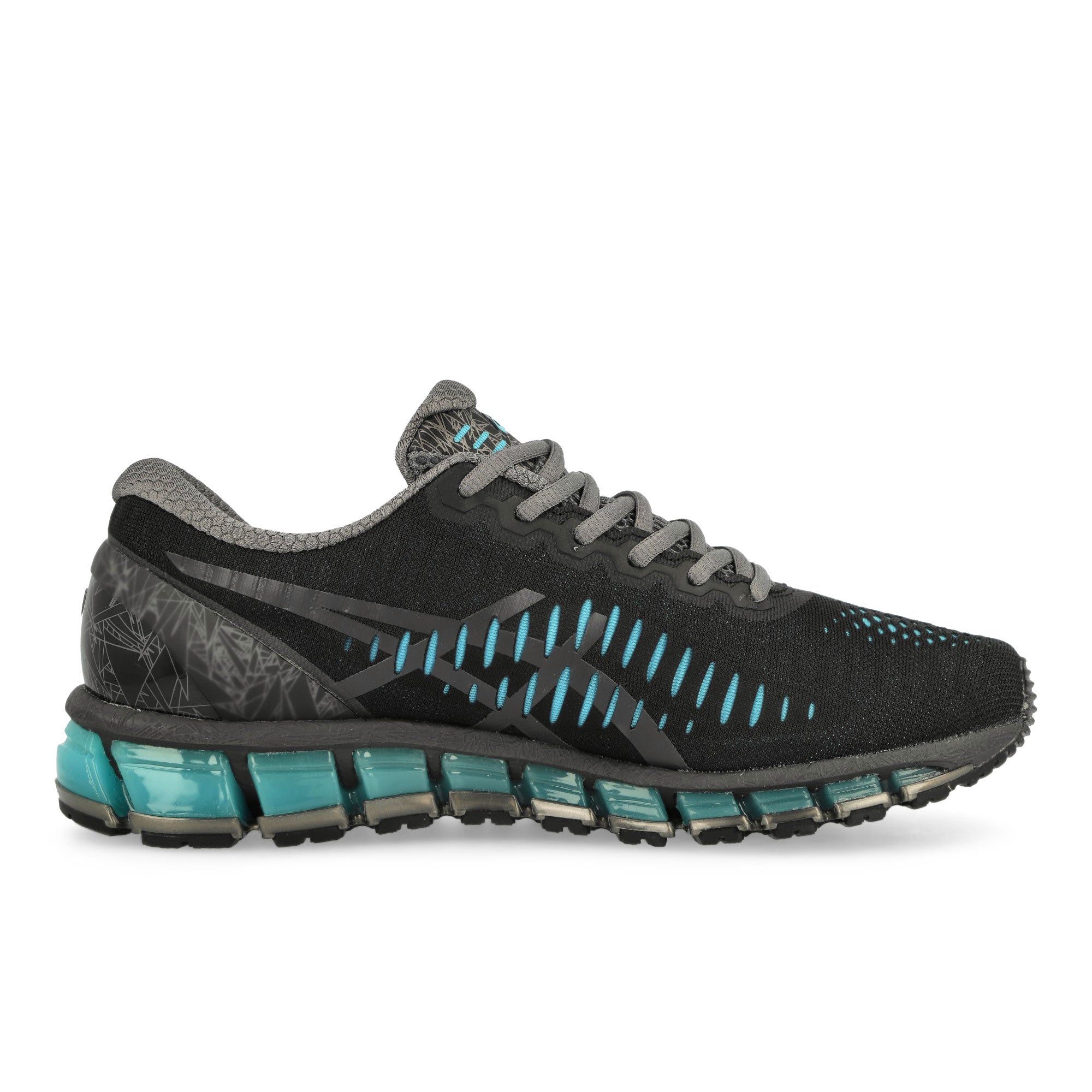 Asics Gel-Quantum 360 I Black / Aquuarium Low Top Sneakers 1203A750-001 Silhouette | Overkill