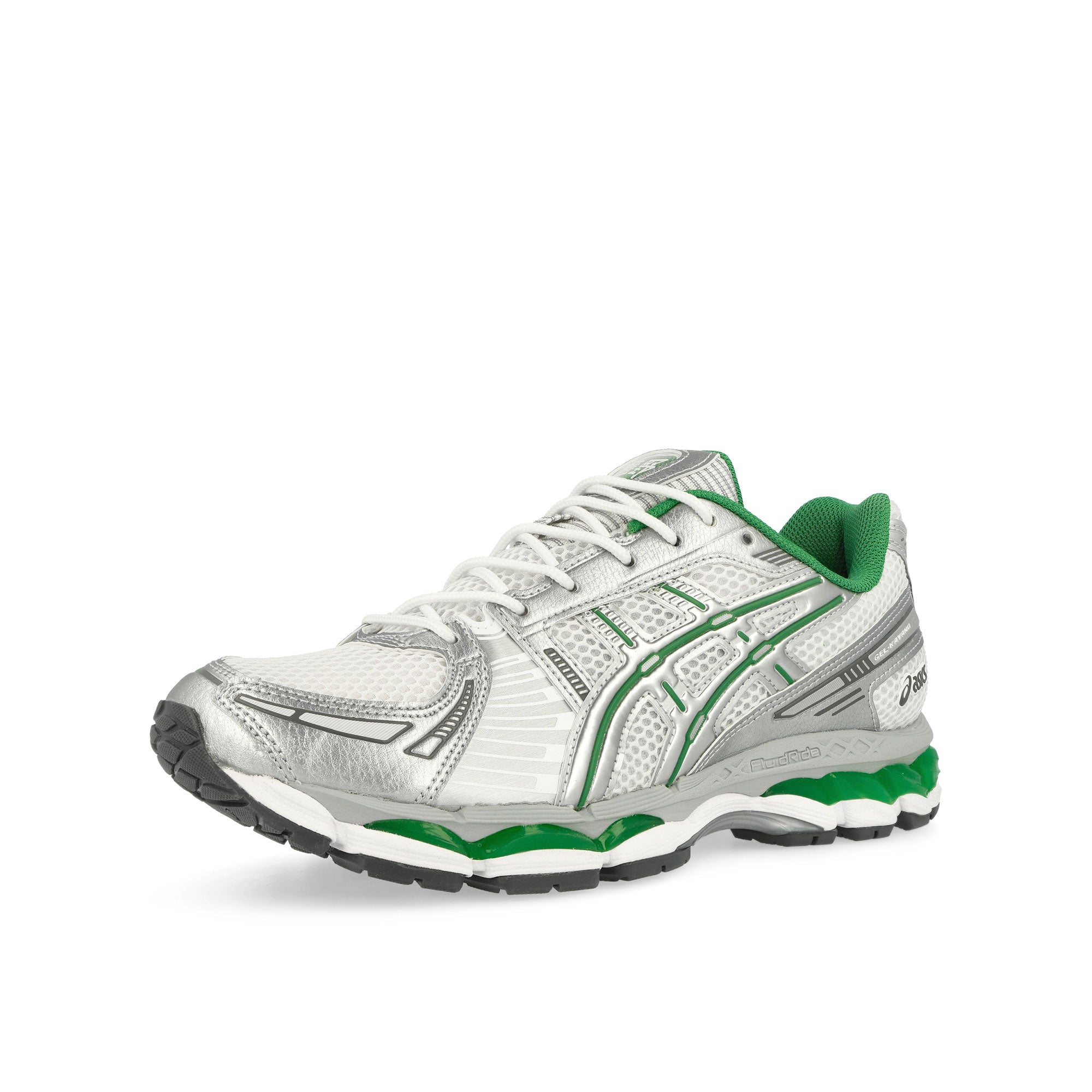 Asics Gel-Kayano 12.1 White / Pure Silver Low Top Sneakers 1203A759-100 Close-up | Overkill