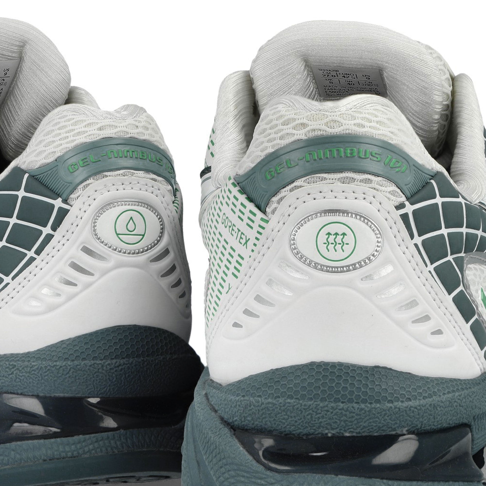 Asics Gel-Nimbus 10.1 GTX White / Fjord Grey Low Top Sneakers 1203A760-100 Detailfoto | Overkill