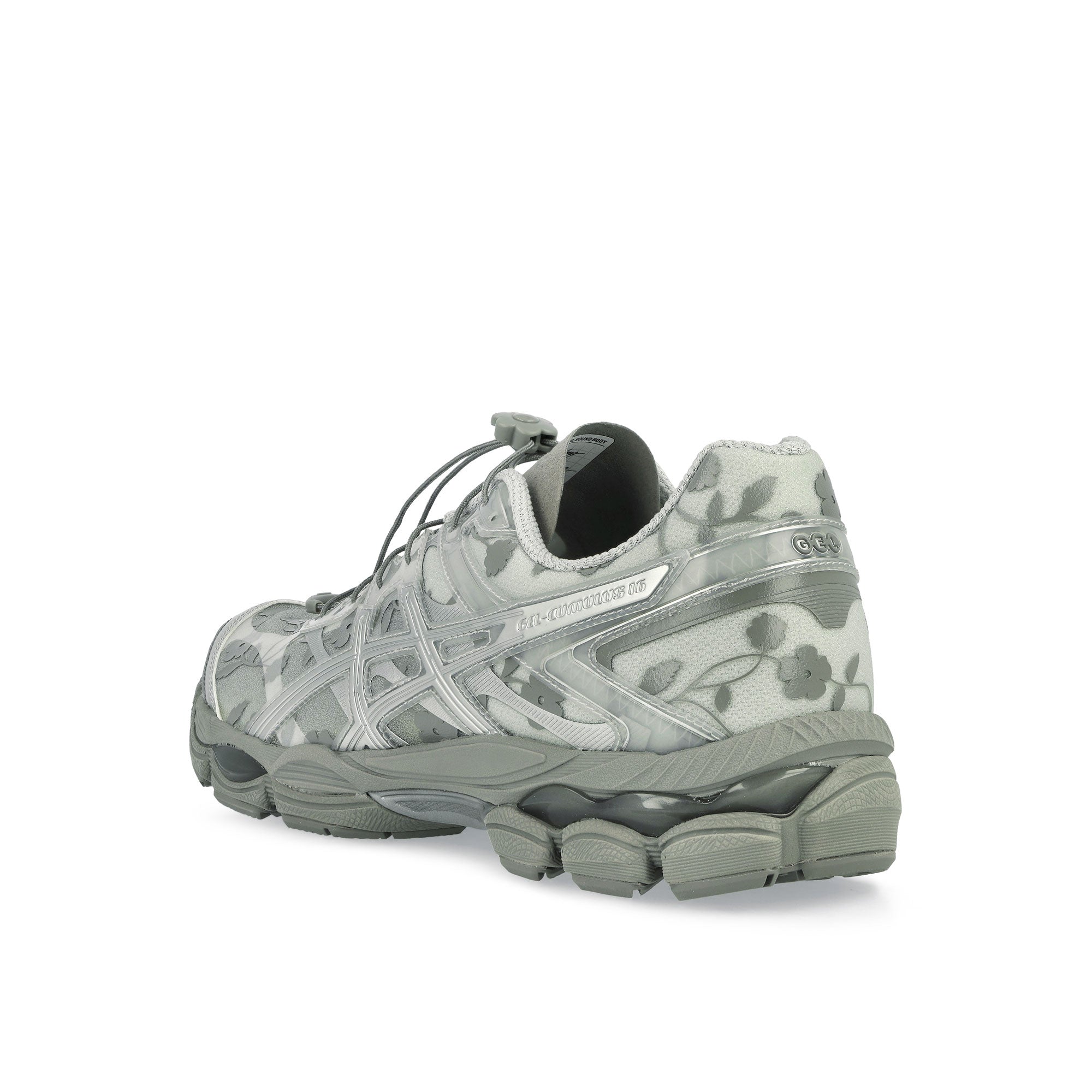 Cecilie Bahnsen x Asics Gel-Cumulus 16 SSCB Glacier Grey / Pure Silver Low Top Sneaker 1203A762-020 Material | Overkill