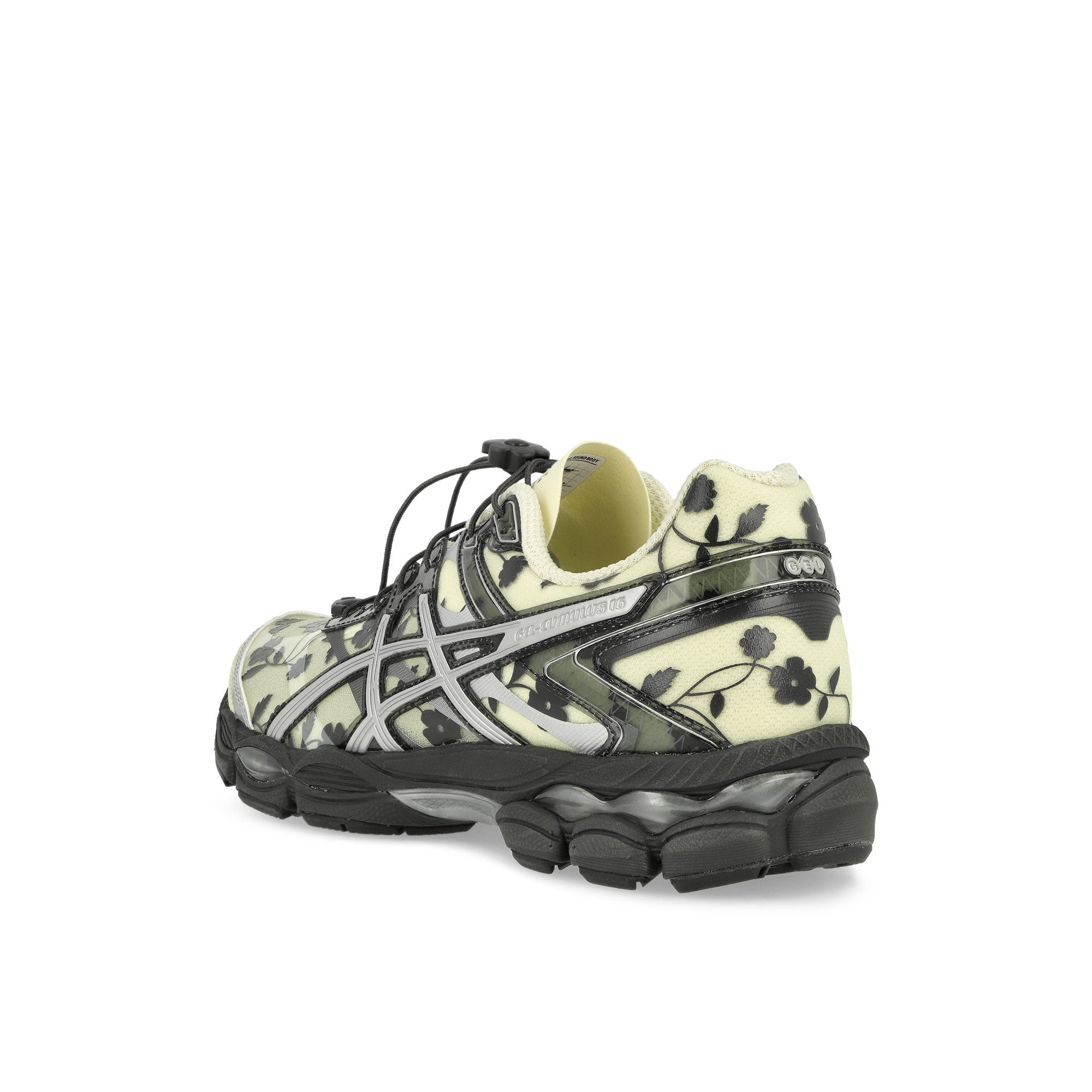 Cecilie Bahnsen x Asics Gel-Cumulus 16 SSCB Ivory / Black Low Top Sneaker 1203A762-750 Material | Overkill