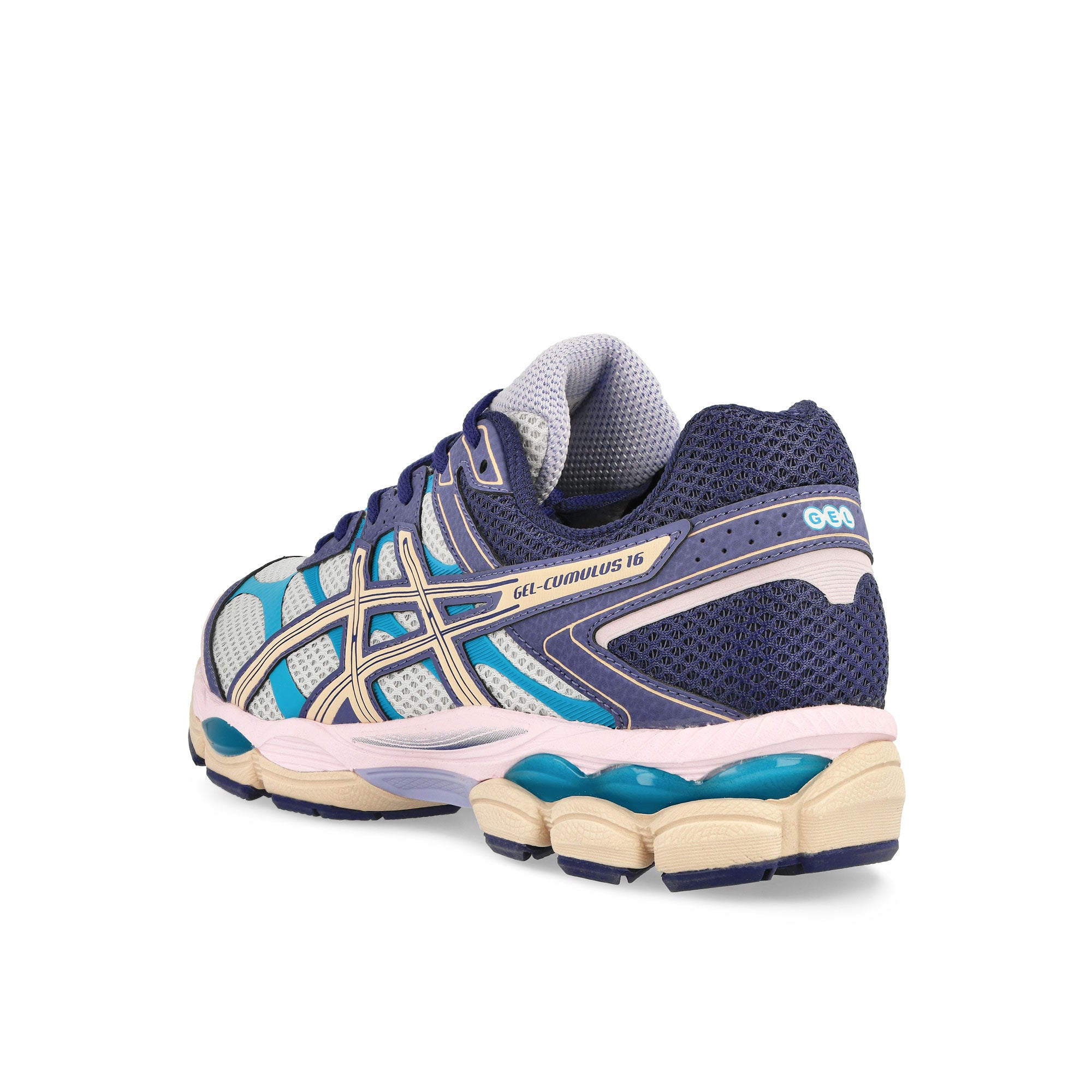 Asics Gel-Cumulus 16 Cloud Grey / Bisque Sneaker 1203A763-020 Material | Overkill