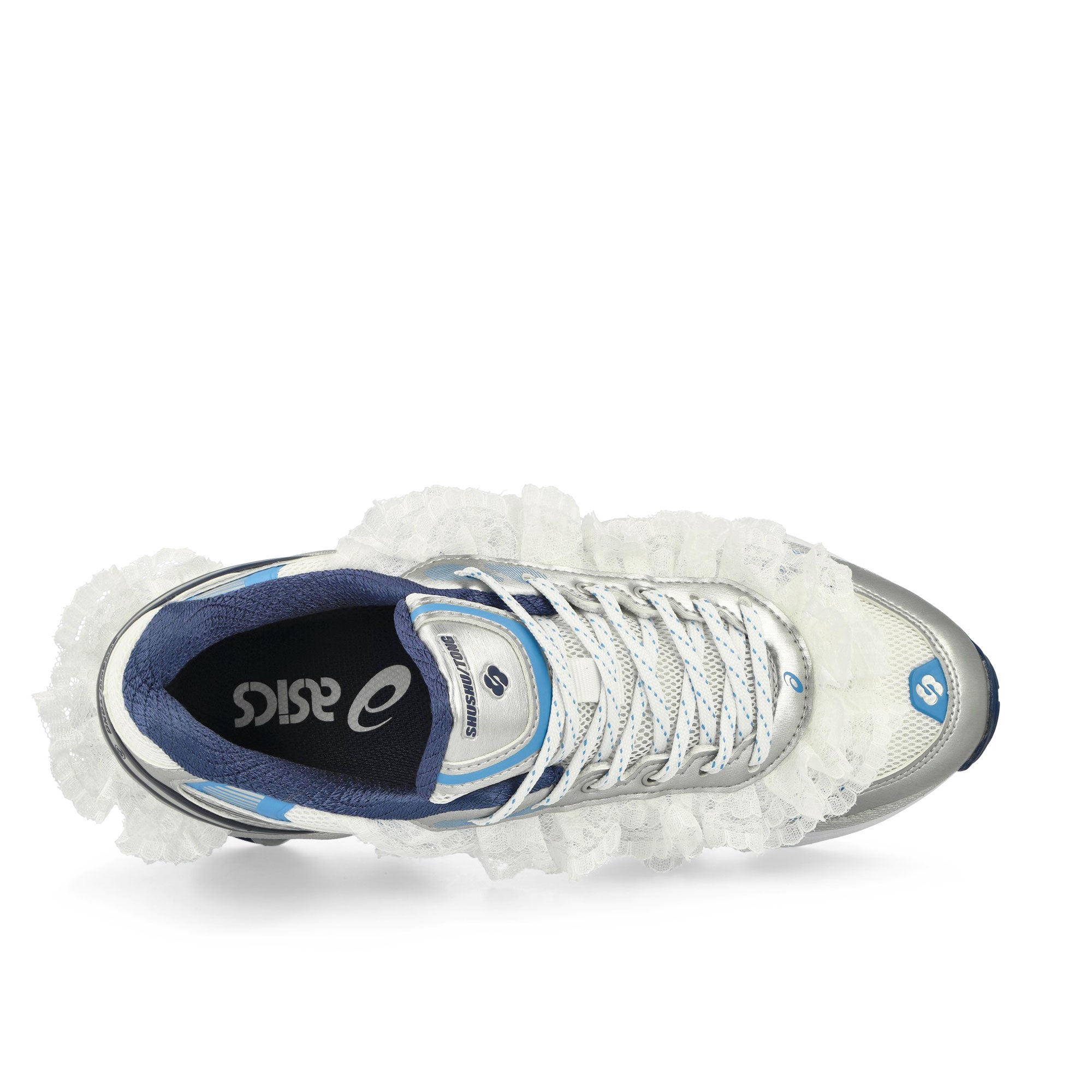 Asics Gel-Kinetic Fluent White / Dive Blue Low Top Sneakers Detail View 2 | Overkill