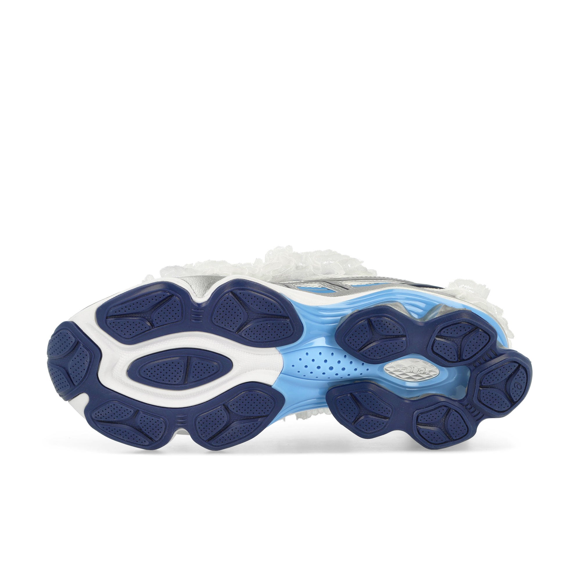 Asics Gel-Kinetic Fluent White / Dive Blue Low Top Sneakers Detail View 3 | Overkill