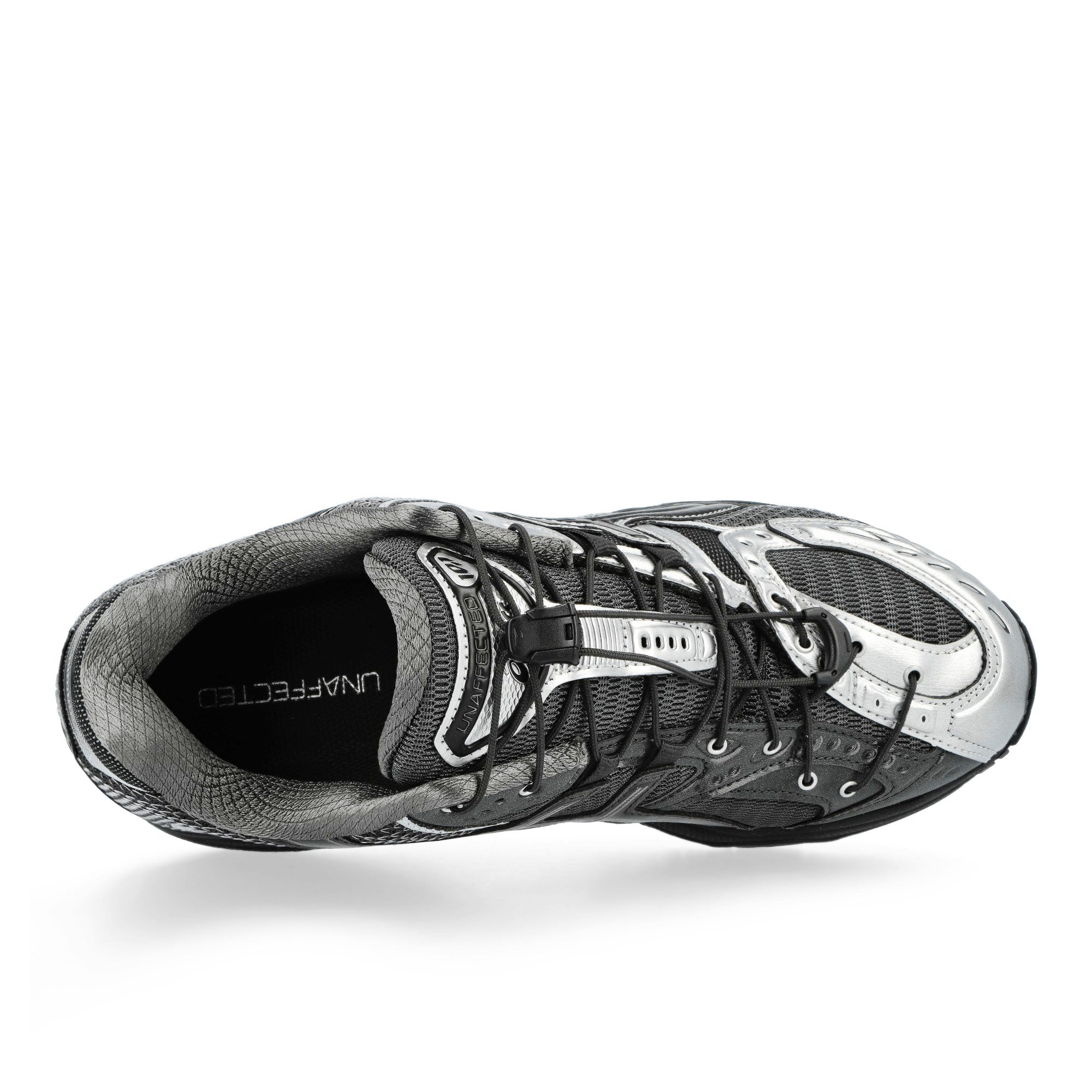 Unaffected x Asics Gel-Nimbus 10.1 Silver / Black Low Top Sneakers 1203A836-020 Detail View 2 | Overkill