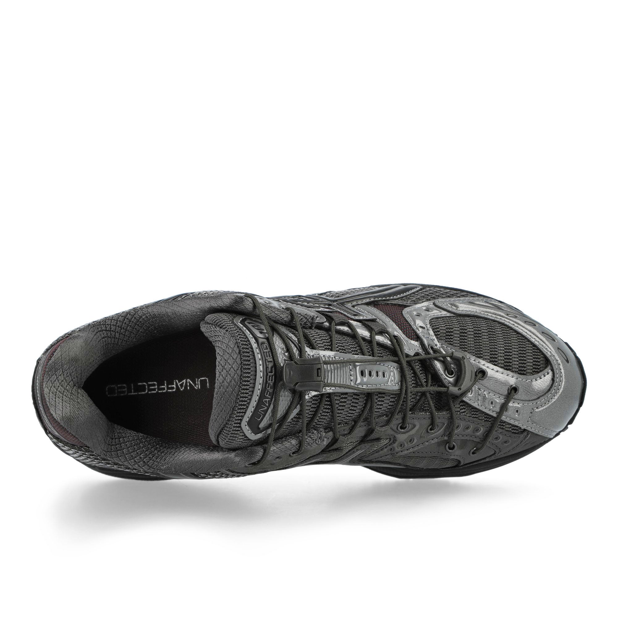 Unaffected x Asics Gel-Nimbus 10.1 Gunmetal / Black Low Top Sneakers 1203A836-021 Detail View 2 | Overkill