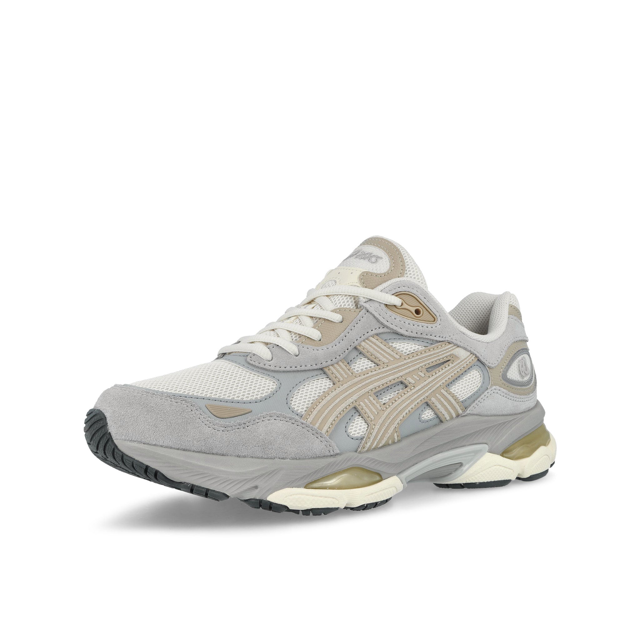 Asics Gel-NYC 2.0 Cream / Concrete Low Top Sneakers 1203A895-100 Close-up | Overkill
