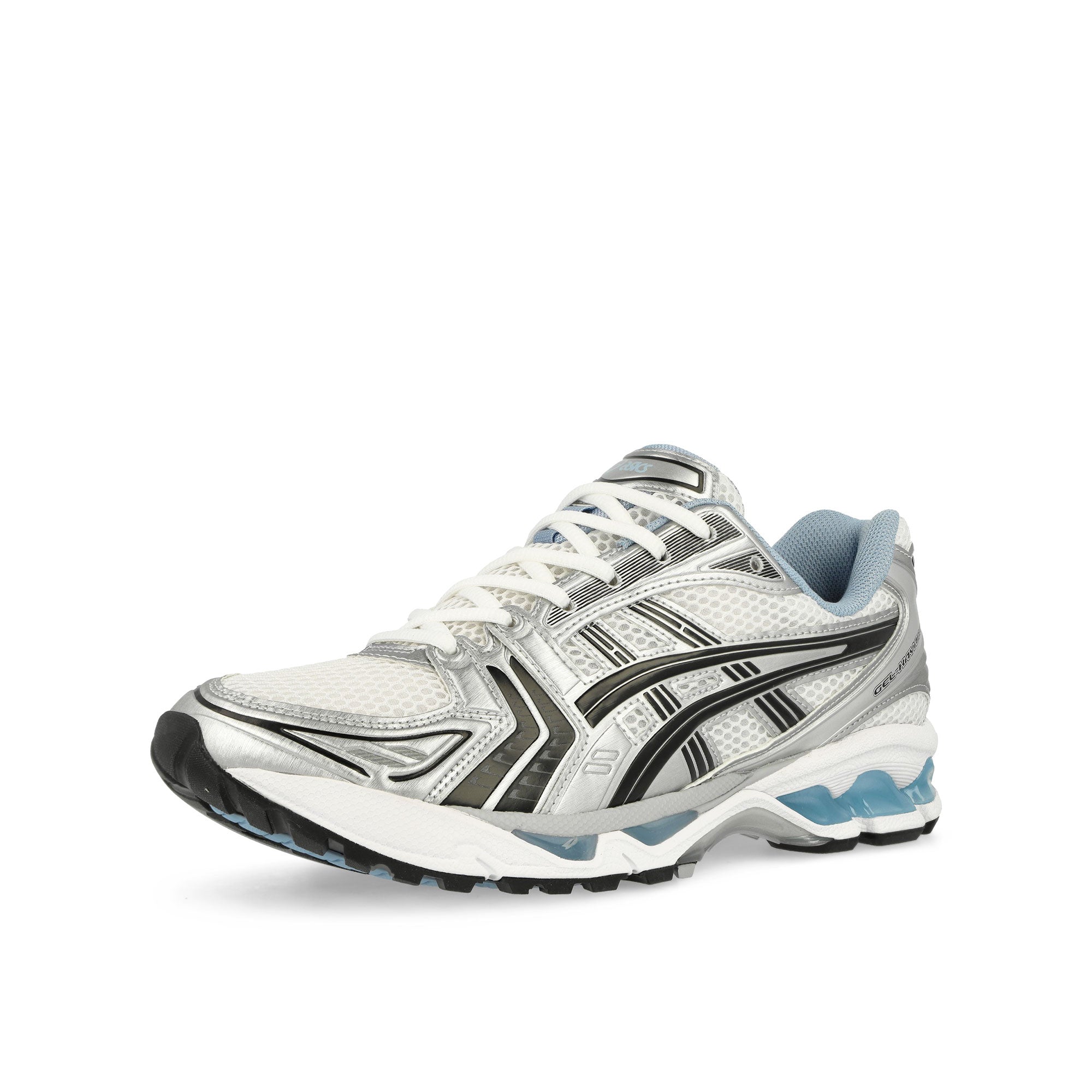 Asics Gel-Kayano 14 White / Black Low Top Sneakers Close Up | Overkill