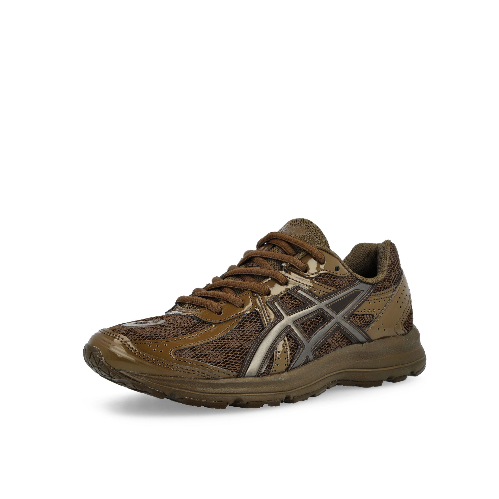Asics Jog 100S Brown Storm / Brown Storm Sneaker 1203B043-200 Close-up | Overkill