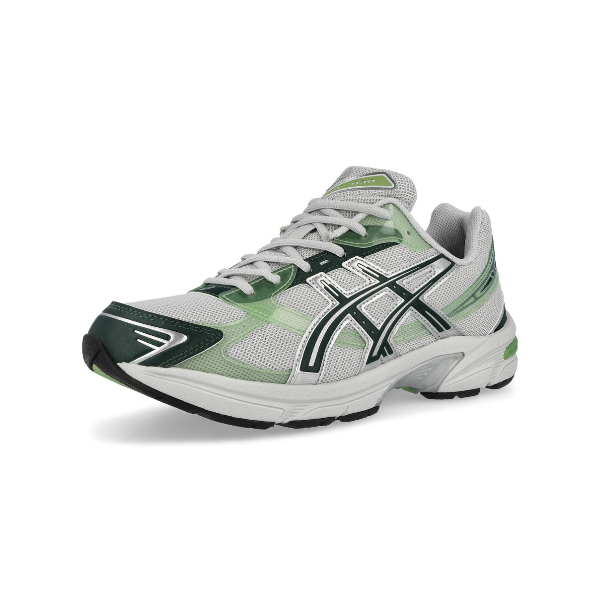Asics Gel-1130 Concrete / Evergreen Low Top Sneakers 1203B077-020 Close-up | Overkill