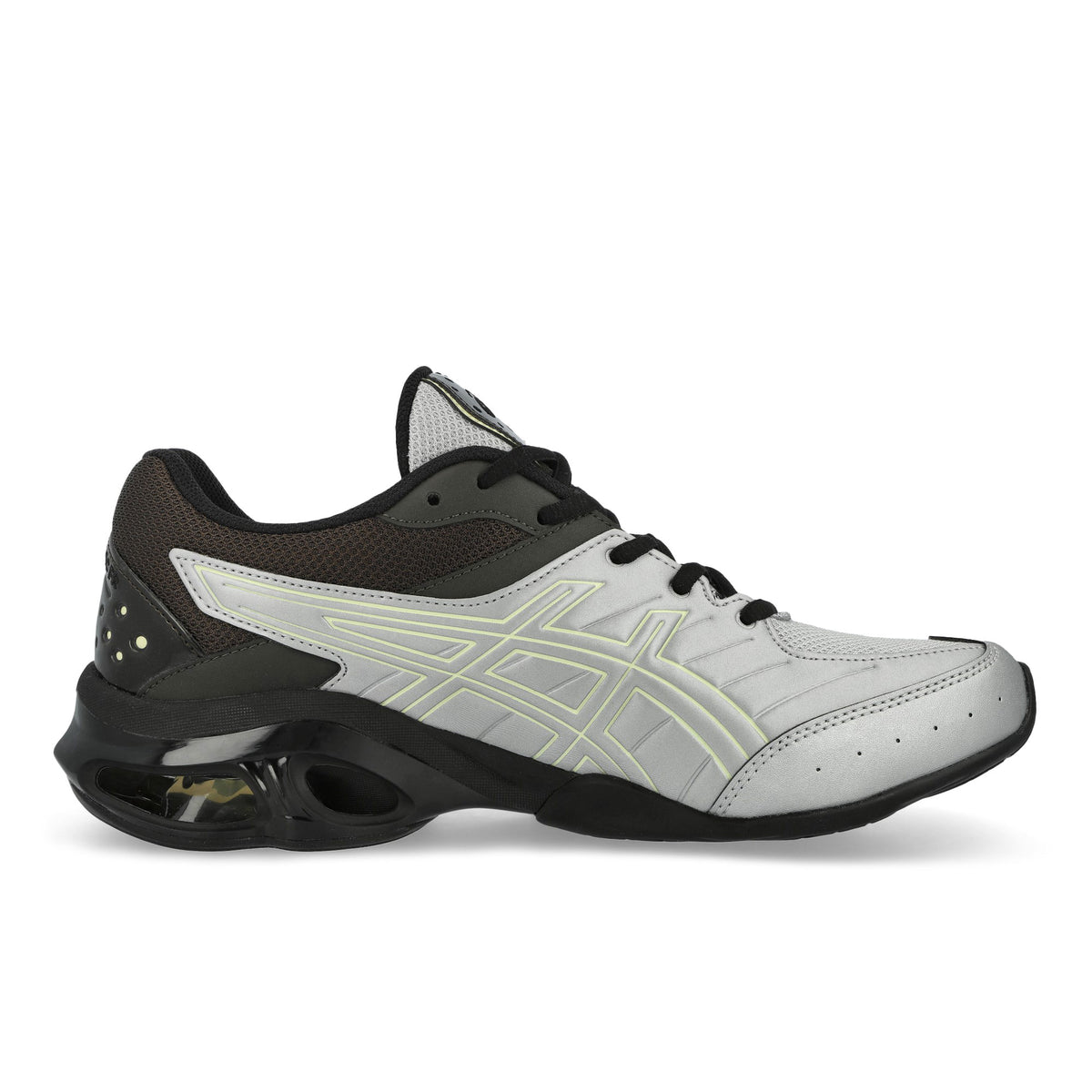 Asics Gel-Kinetic FR Pure Silver / Black Coffee Low Top Sneakers 1203B084-020 Silhouette | Overkill