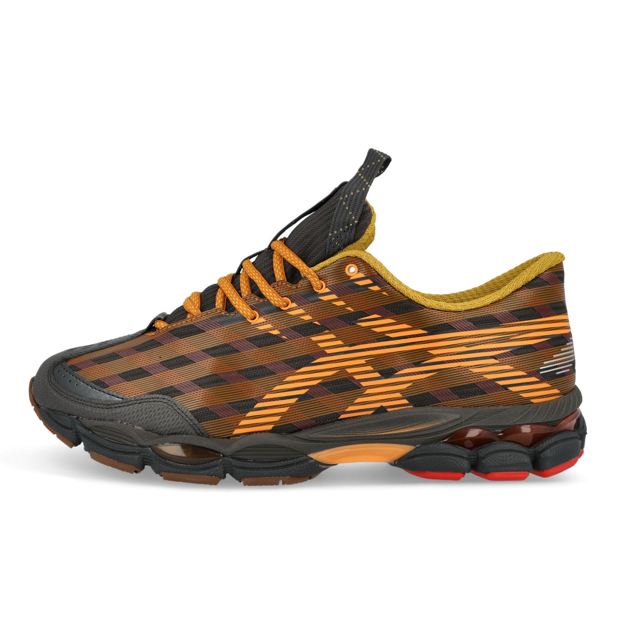 Asics US8-S GEL-SJ33 Black Coffee / Orange Lily Low Top Sneakers 1203B116-200 | Overkill