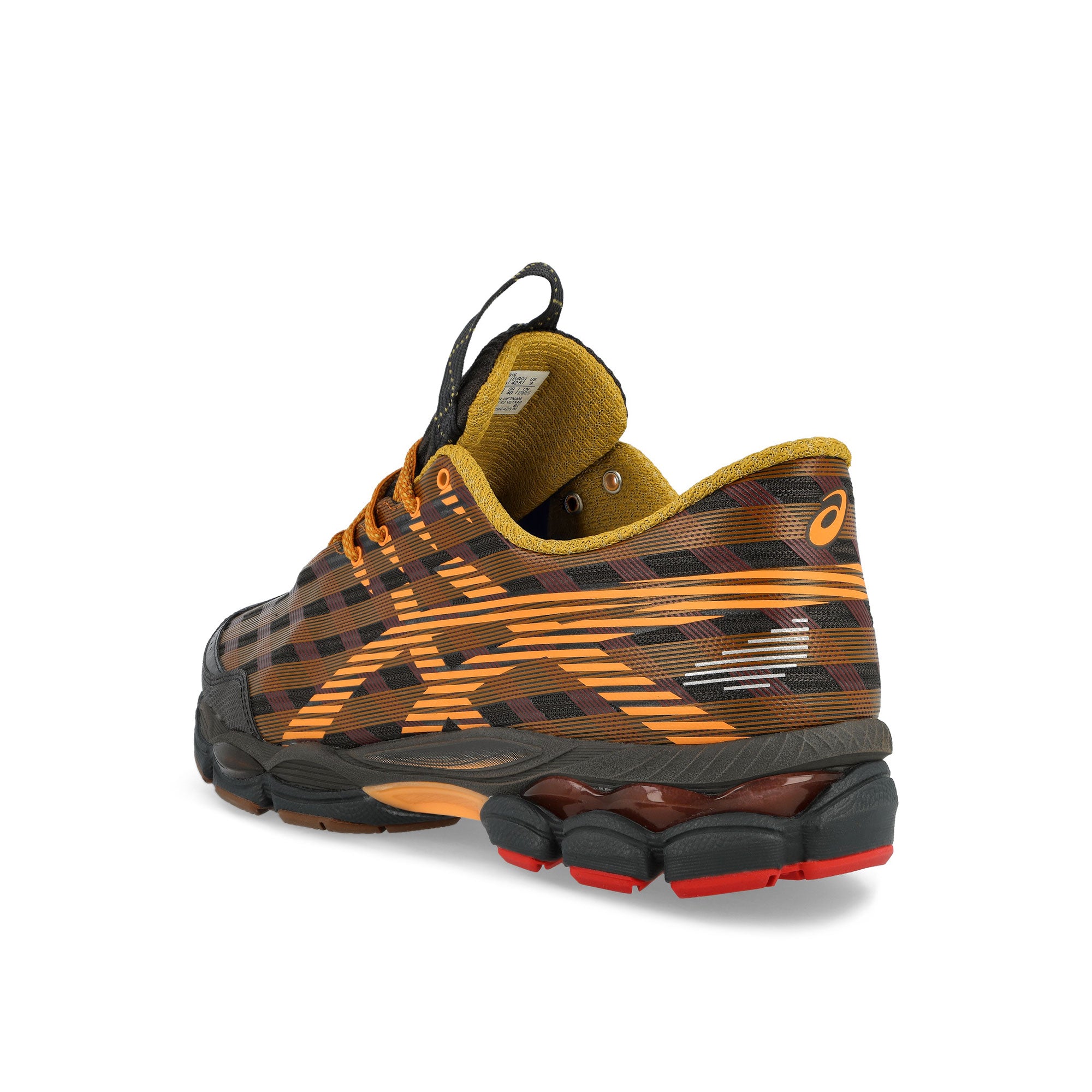 Asics US8-S GEL-SJ33 Black Coffee / Orange Lily Low Top Sneakers 1203B116-200 Material | Overkill