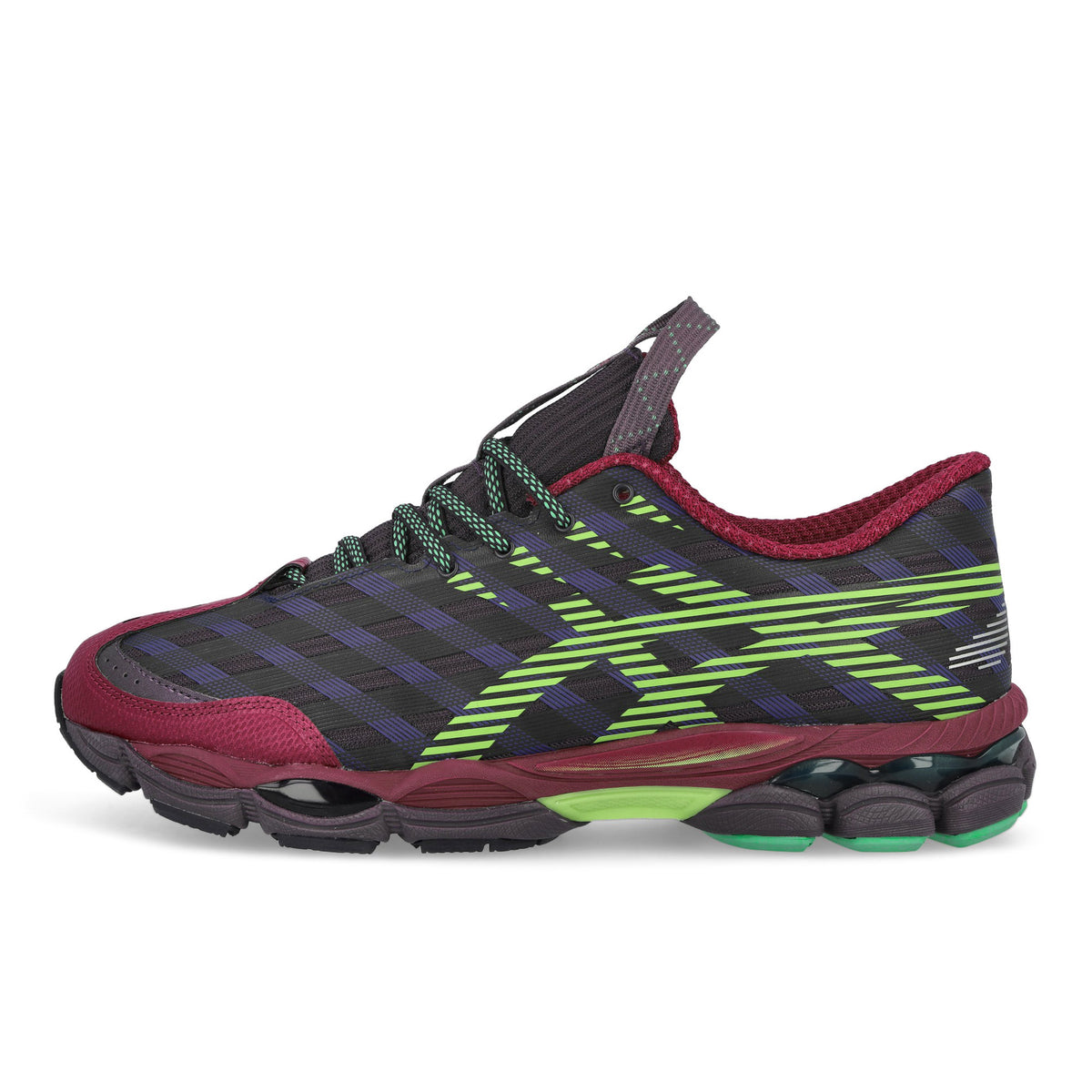 asics US8-S GEL-SJ33 Deep Plum / Fresh Grass sneaker 1203B116-500 | Overkill