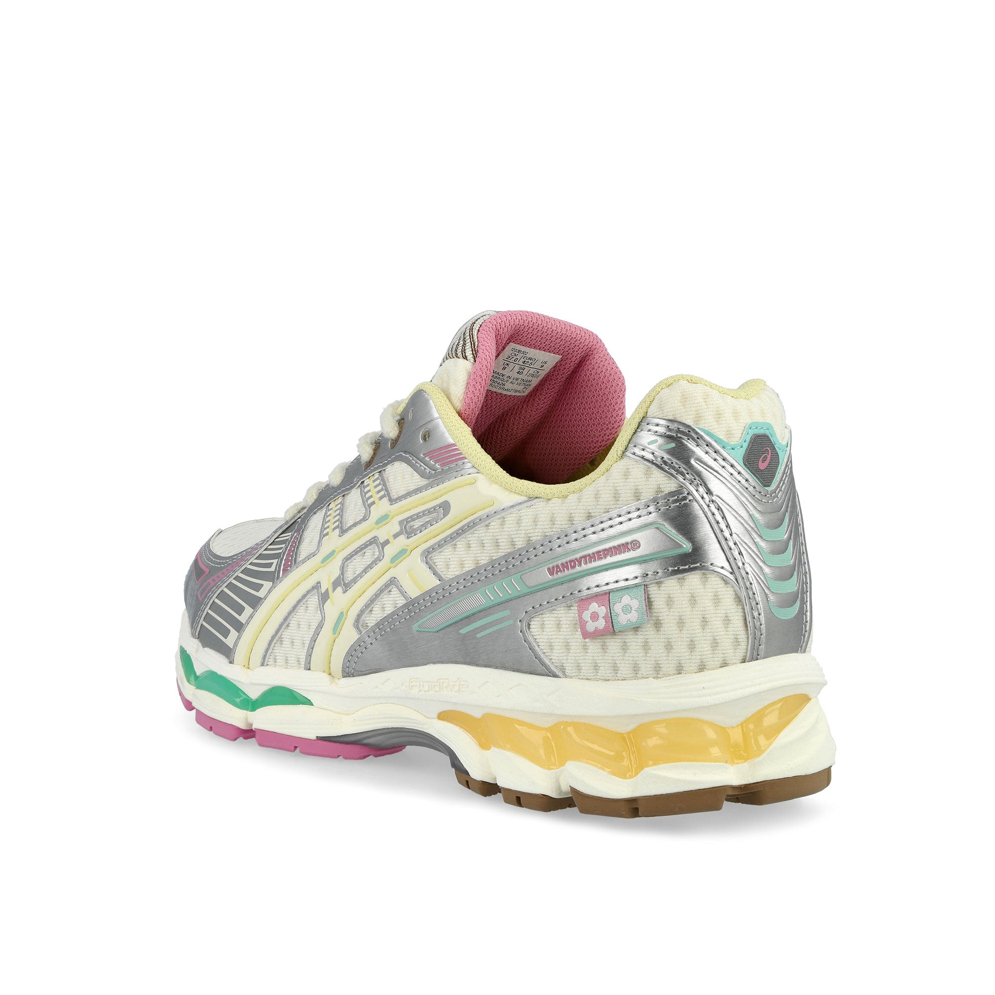 VANDYTHEPINK x Asics Gel-Kayano 12.1 Antique White / Antique White Low Top Sneakers 1203B302-100 Material | Overkill