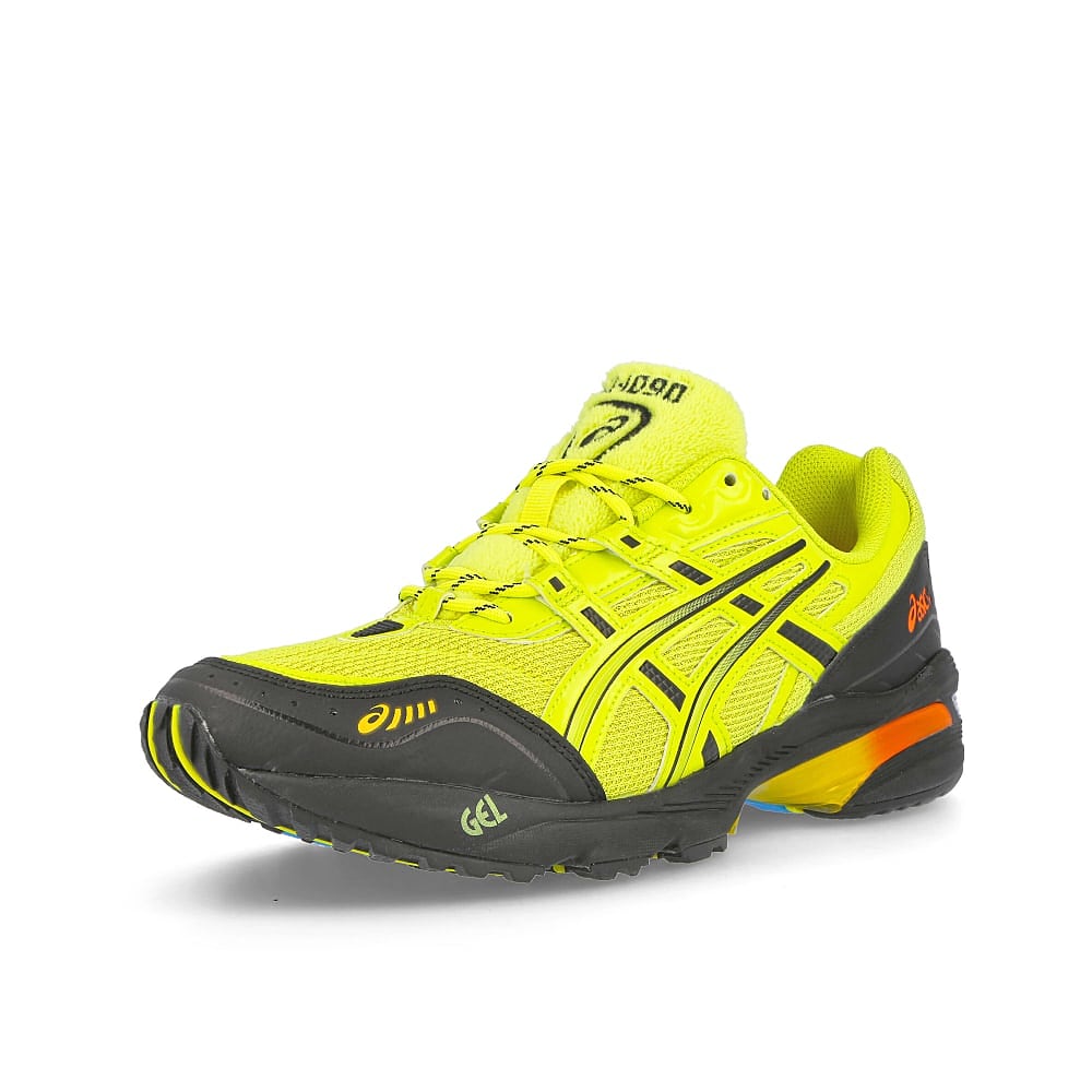 Asics IAB Studios x Asics Gel-1090 Lime Zest-Black Sneakers Close Up | Overkill