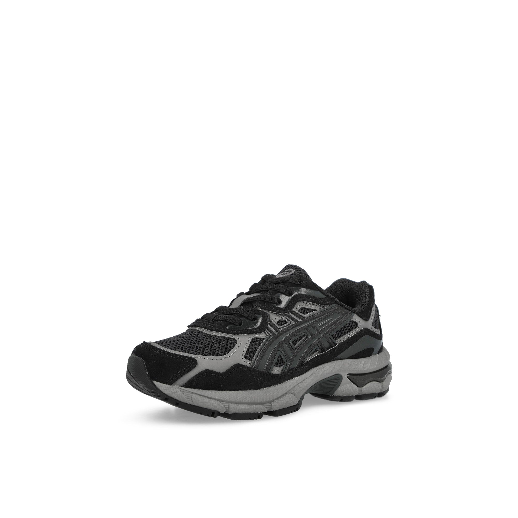 Asics Gel-NYC PS Graphite Grey / Black Low Top Sneakers 1204A176-021 Close-up | Overkill