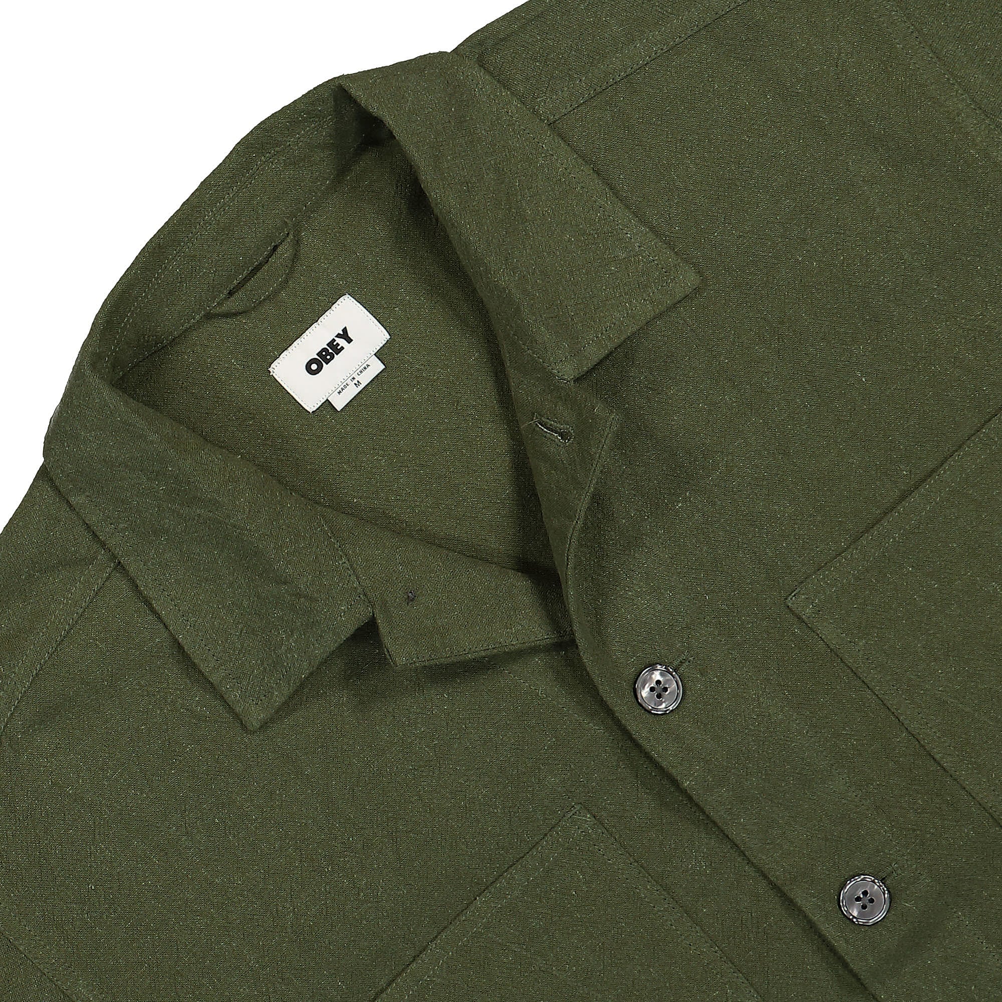 Obey Antonio Utility Shirt Jacket Recon Army Shirts Close-up | Overkill