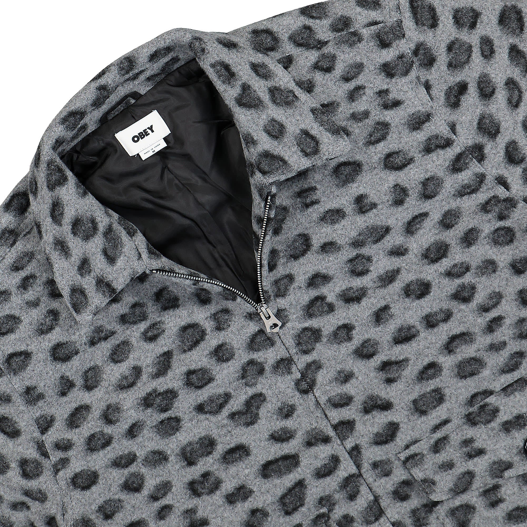 Obey Ages Jacket Grey Bomber & Varsity Jackets Detail view 1 | Overkill