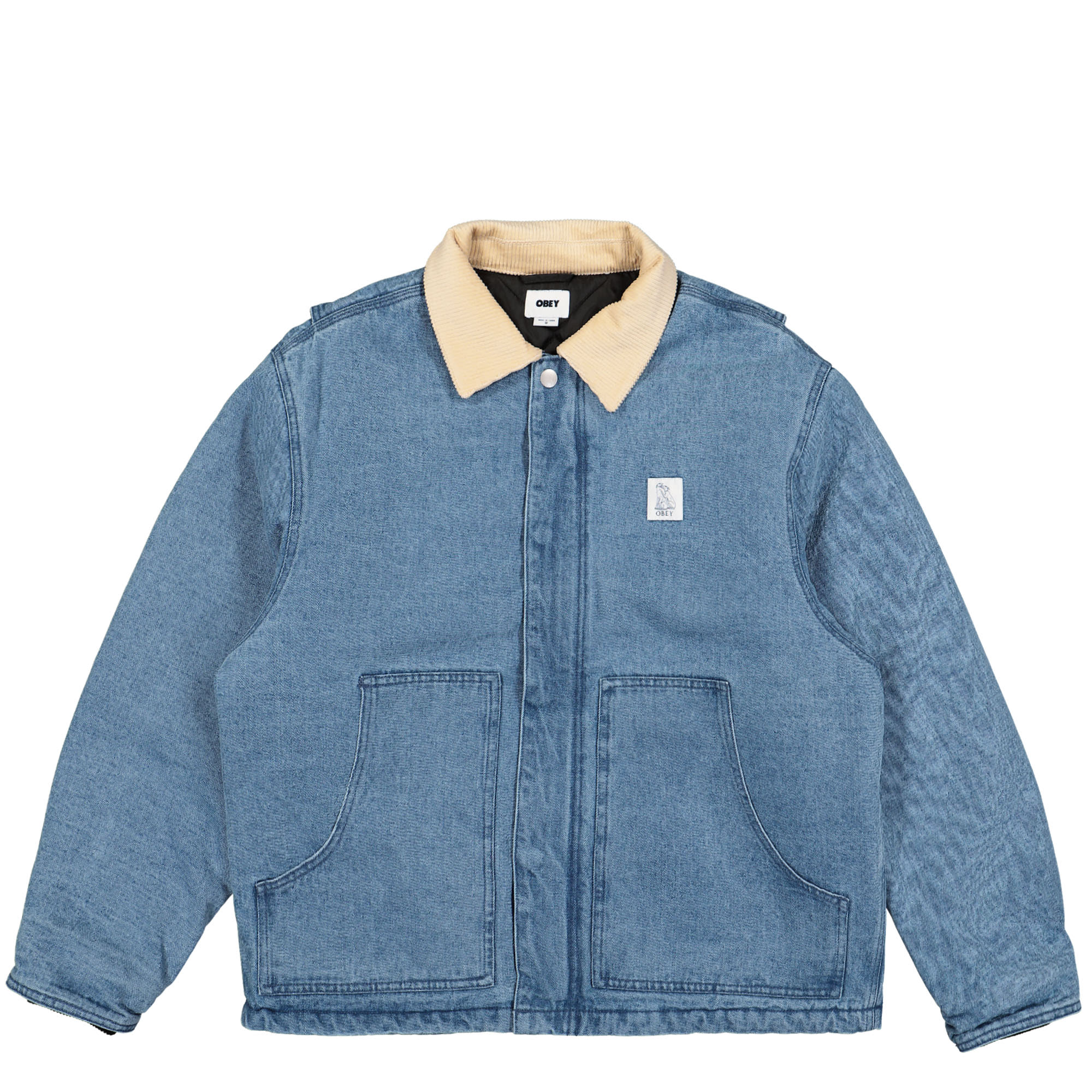Obey Work Around Jacket Light Indigo Jackets 121800541 / Light Indigo | Overkill
