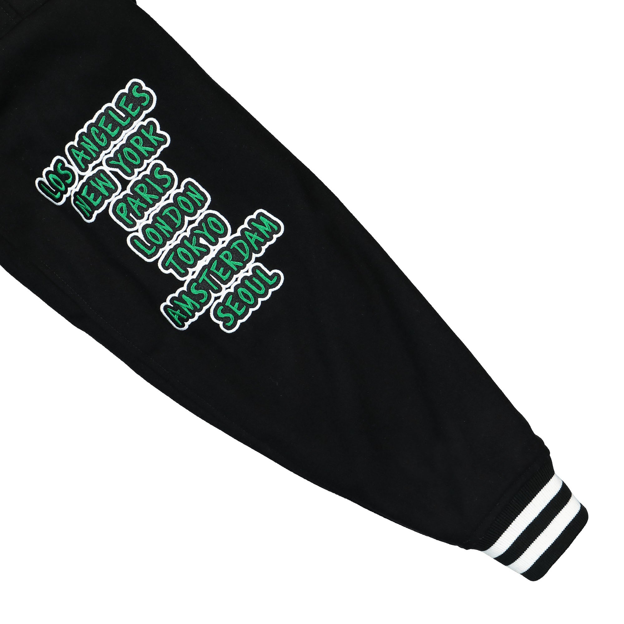 Obey Roll Call Varsity Jacket Black Bomber & Varsity Jackets Detail view 2 | Overkill